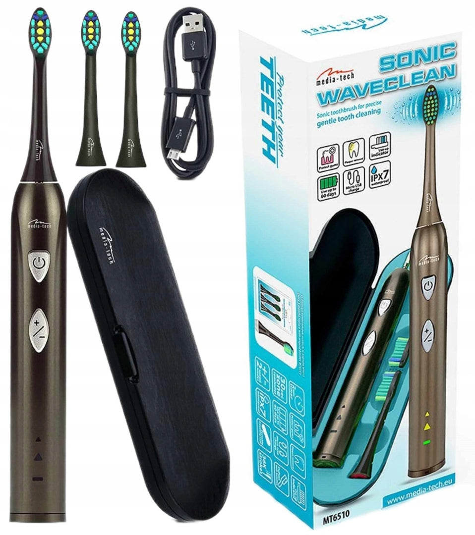 ELECTRIC SONIC TOOTHBRUSH WATERPROOF+ CASE
