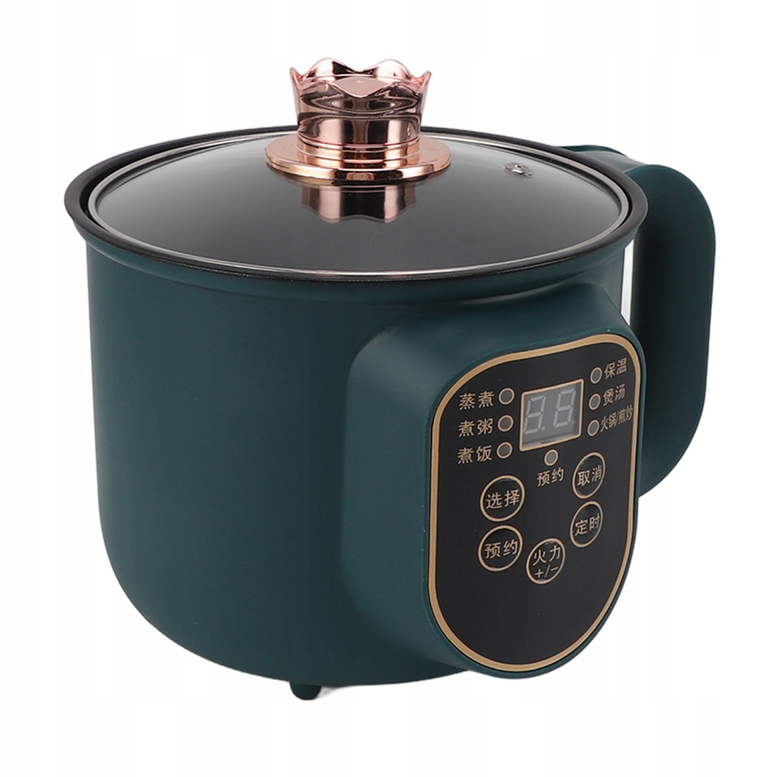 ELECTRIC STAINLESS STEEL POT WITH TIMER FUNCTION 1800ML 600W Packaging status original