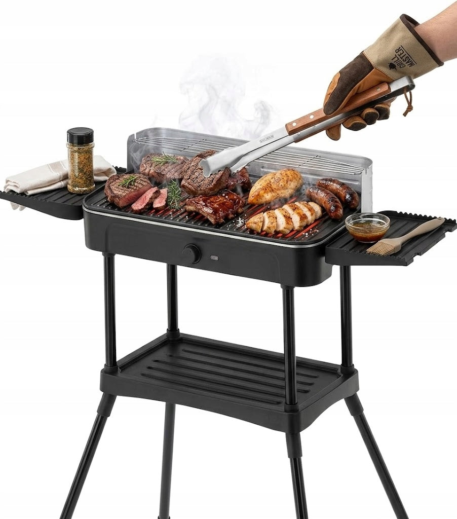 ELECTRIC STANDING GRILL IDEAL FOR BALCONY AND TERRACE + REMOVABLE PLATE 50cm Manufacturer code Grill na balkon taras ogród ruszt zdejmowany
