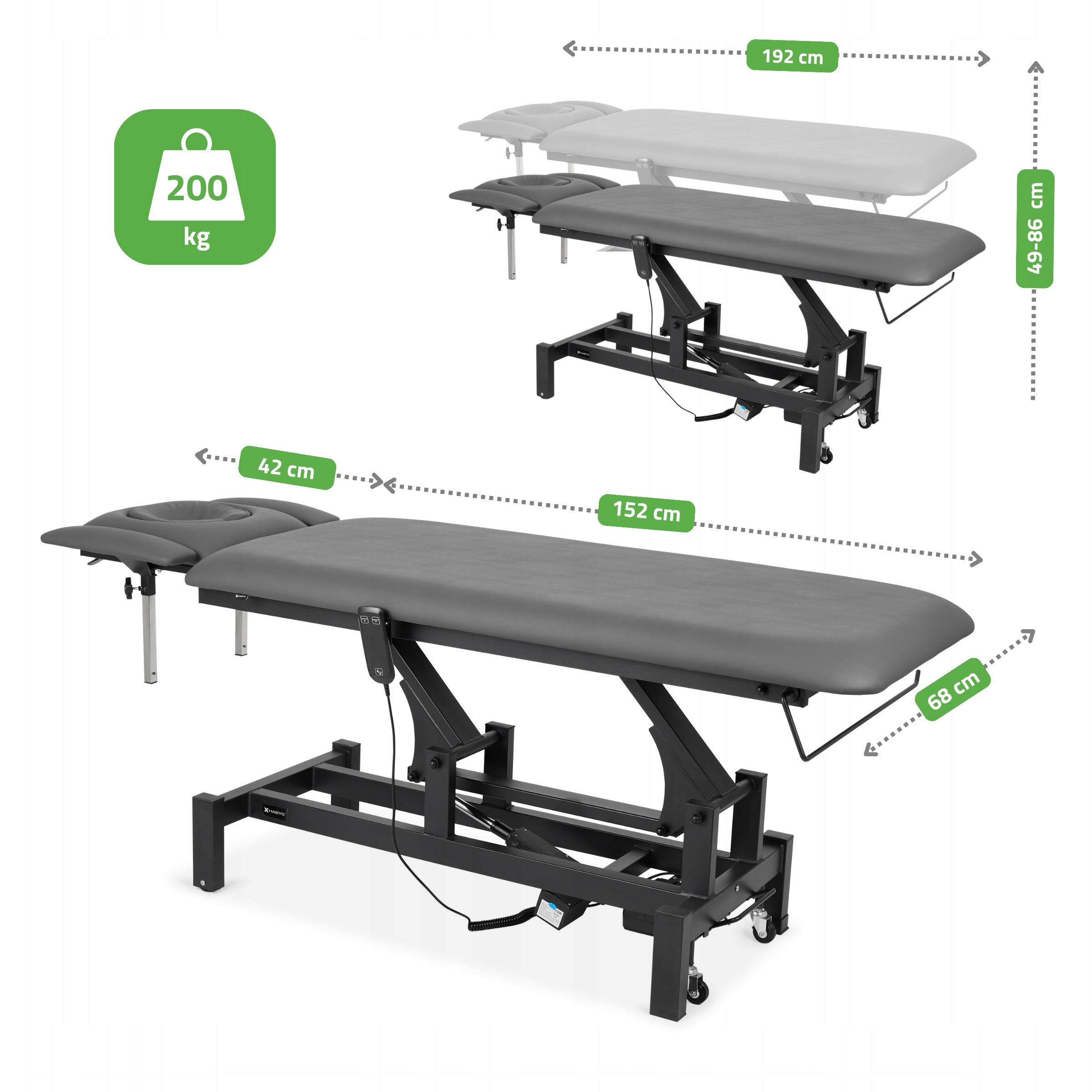 ELECTRIC STATIONARY REHABILITATION TABLE FORTIS 4 ERGO PILOT HABYS Manufacturer code Stół Fortis 4 ERGO