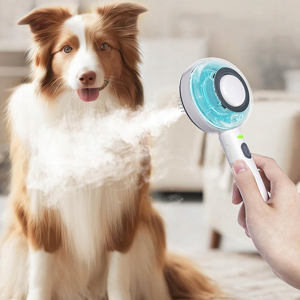 ELECTRIC STEAM BRUSH FOR COMBING DOG/CAT FUR, SELF-CLEANING Brand Bedee