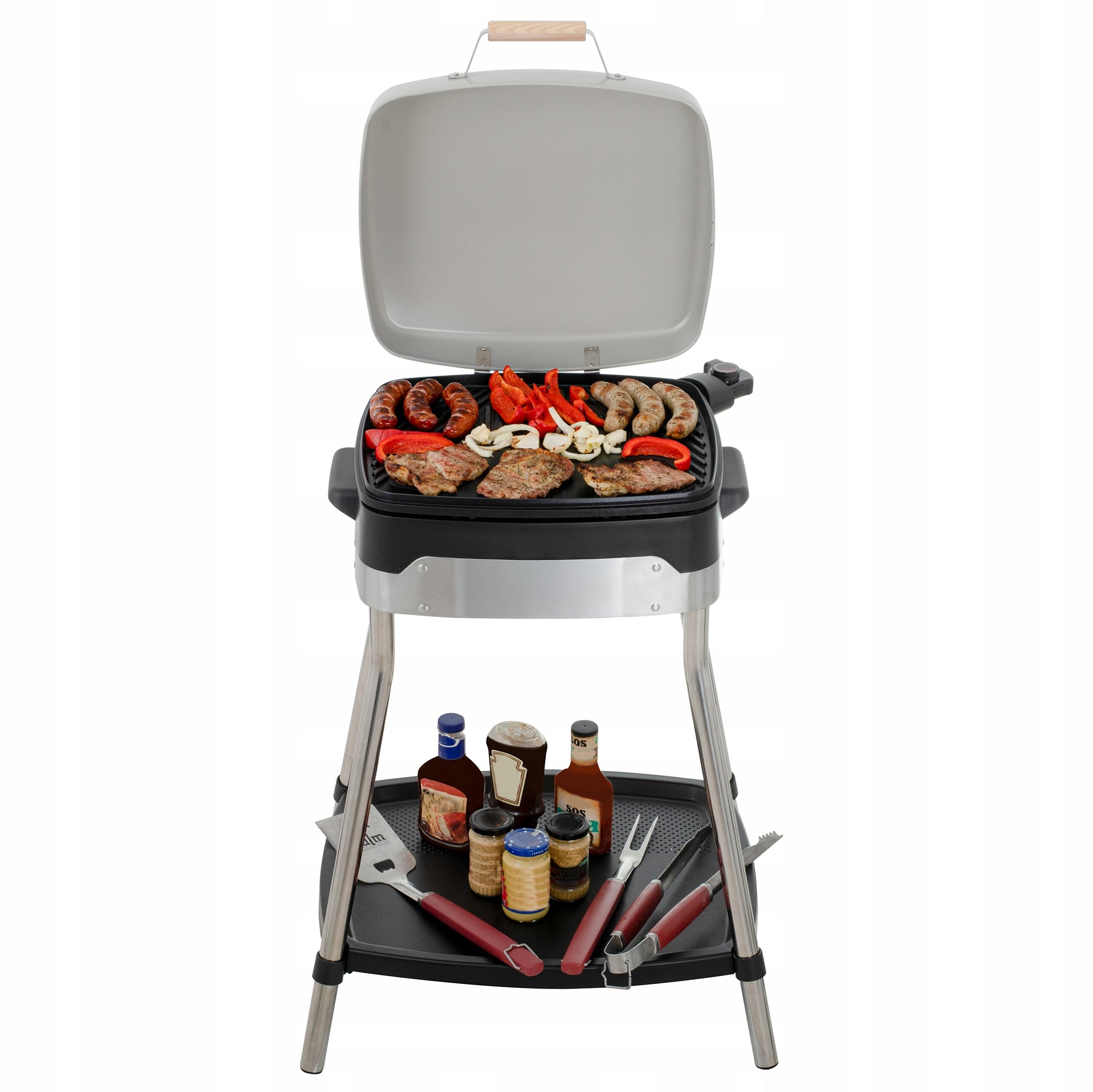ELECTRIC TABLE GARDEN GRILL WITH COVER TEMPERATURE CONTROL 2500W Manufacturer code MOCNY GRILL GERLACH
