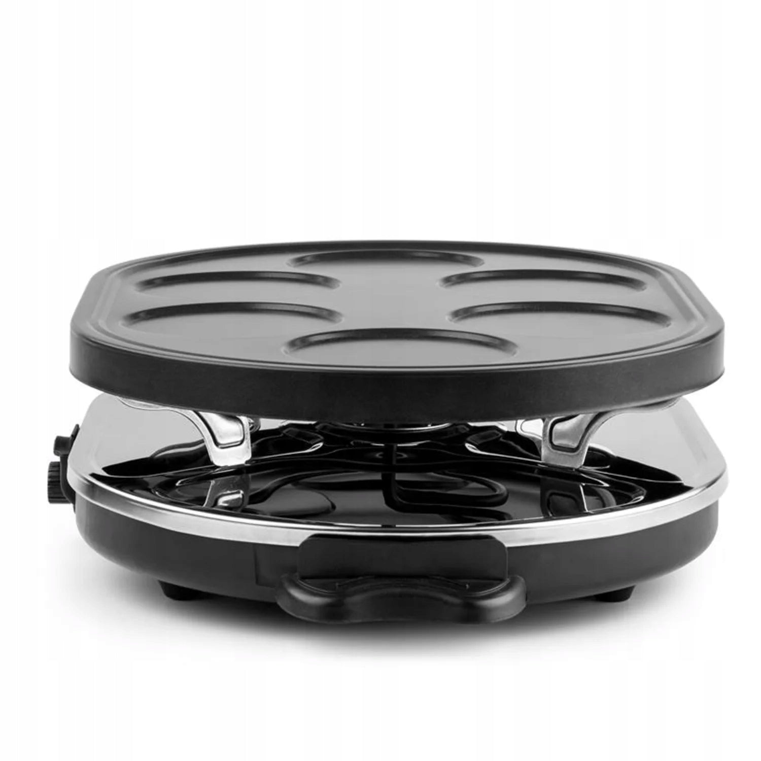 ELECTRIC TABLE GRILL 2IN1 RACLETTE STRONG 1200W 8 PEOPLE PANS BLACK Brand OneConcept