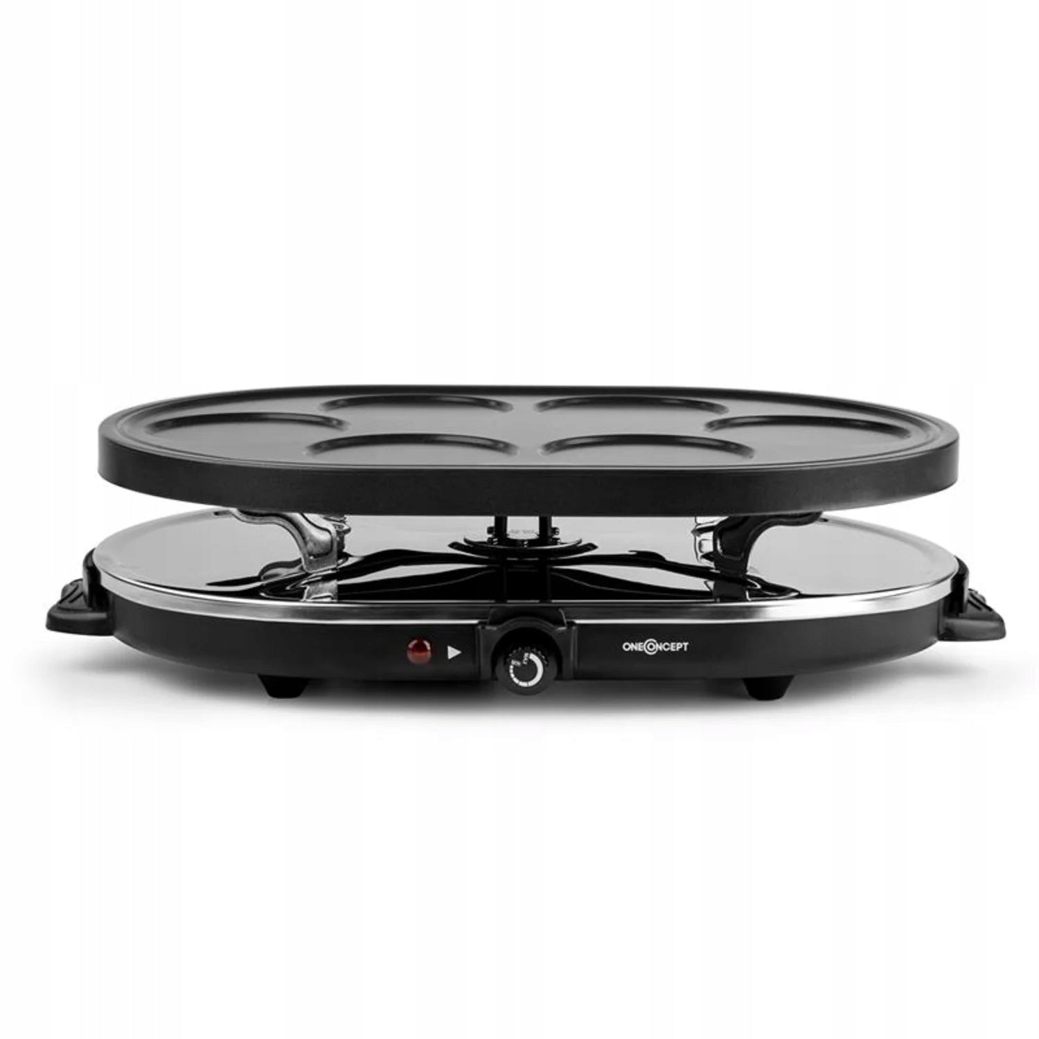 ELECTRIC TABLE GRILL 2IN1 RACLETTE STRONG 1200W 8 PEOPLE PANS BLACK Power rating 1200 W