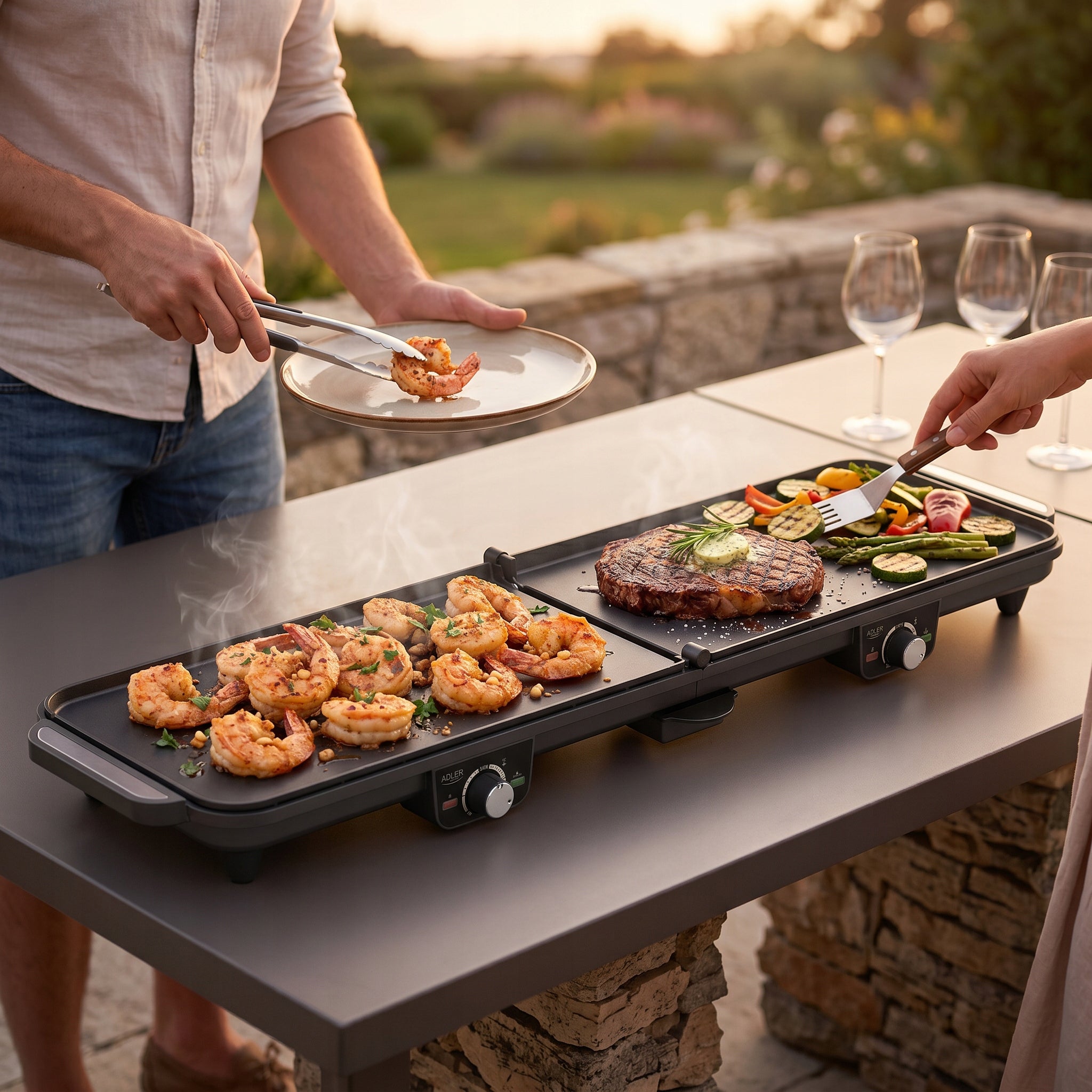 ELECTRIC TABLE GRILL FOLDING TOASTER 180° TEMP ADJUSTMENT 3000W Power rating 3000 W