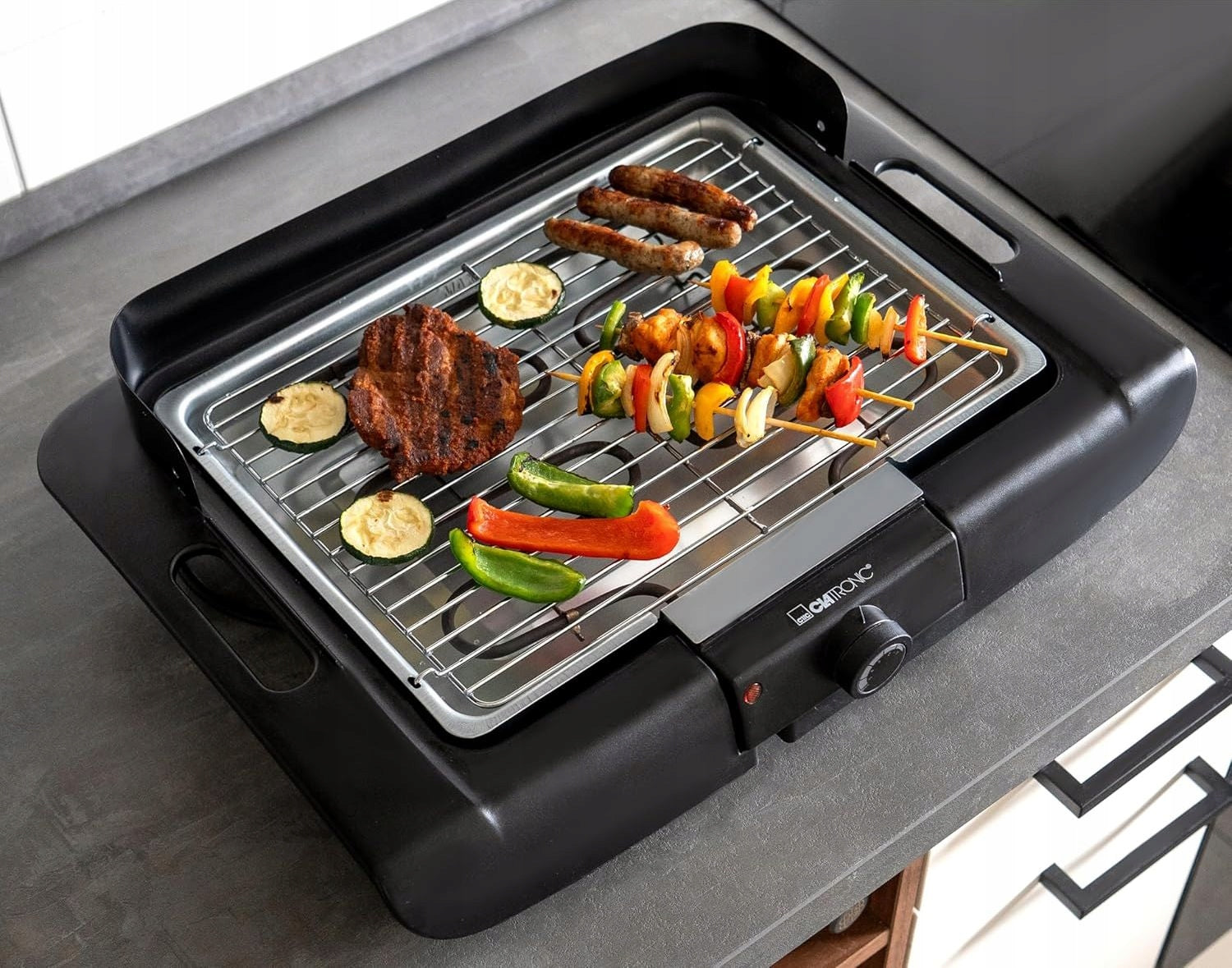 ELECTRIC TABLE GRILL SMOKE FREE TOASTER FOR GARDEN TERRACE STRONG Brand Clatronic