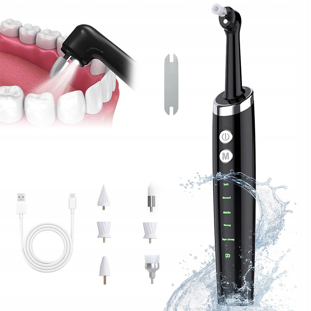 ELECTRIC TOOTHBRUSH 6 INTERCHANGEABLE HEADS WHITENING POLISHING