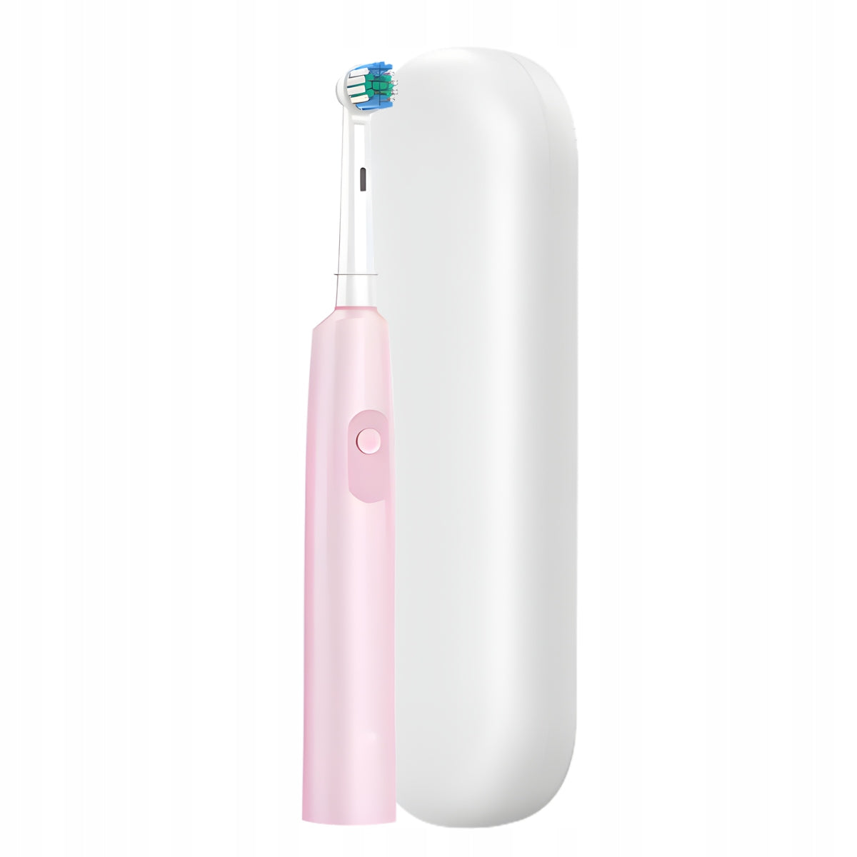 ELECTRIC TOOTHBRUSH DEEP CLEAN PINK TIMER 2MIN + 4 HEADS Packaging status original