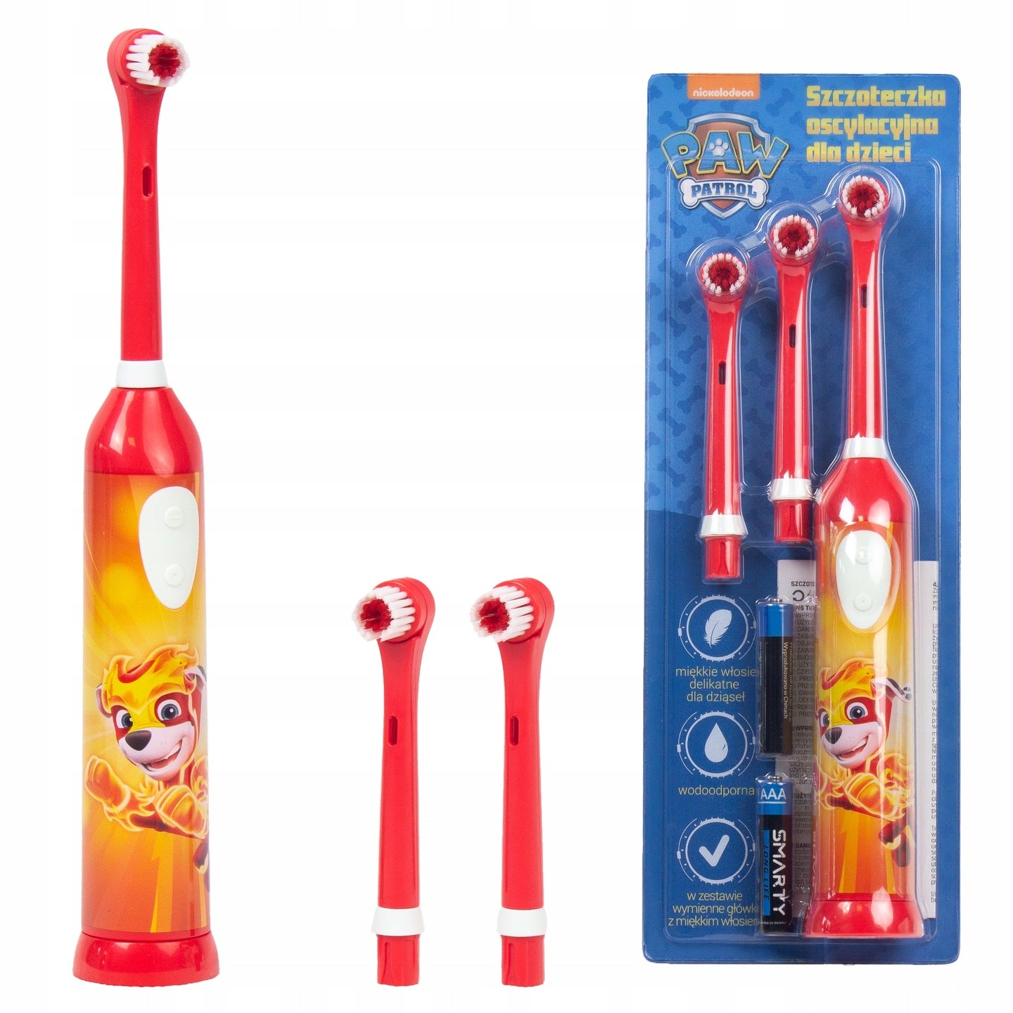 ELECTRIC TOOTHBRUSH FOR CHILDREN FOR OSCILLATING BATTERY PSI PATROL