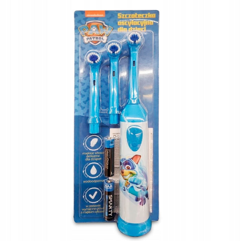 ELECTRIC TOOTHBRUSH FOR CHILDREN ON OSCILLATING BATTERY PSI PATROL Packaging status original