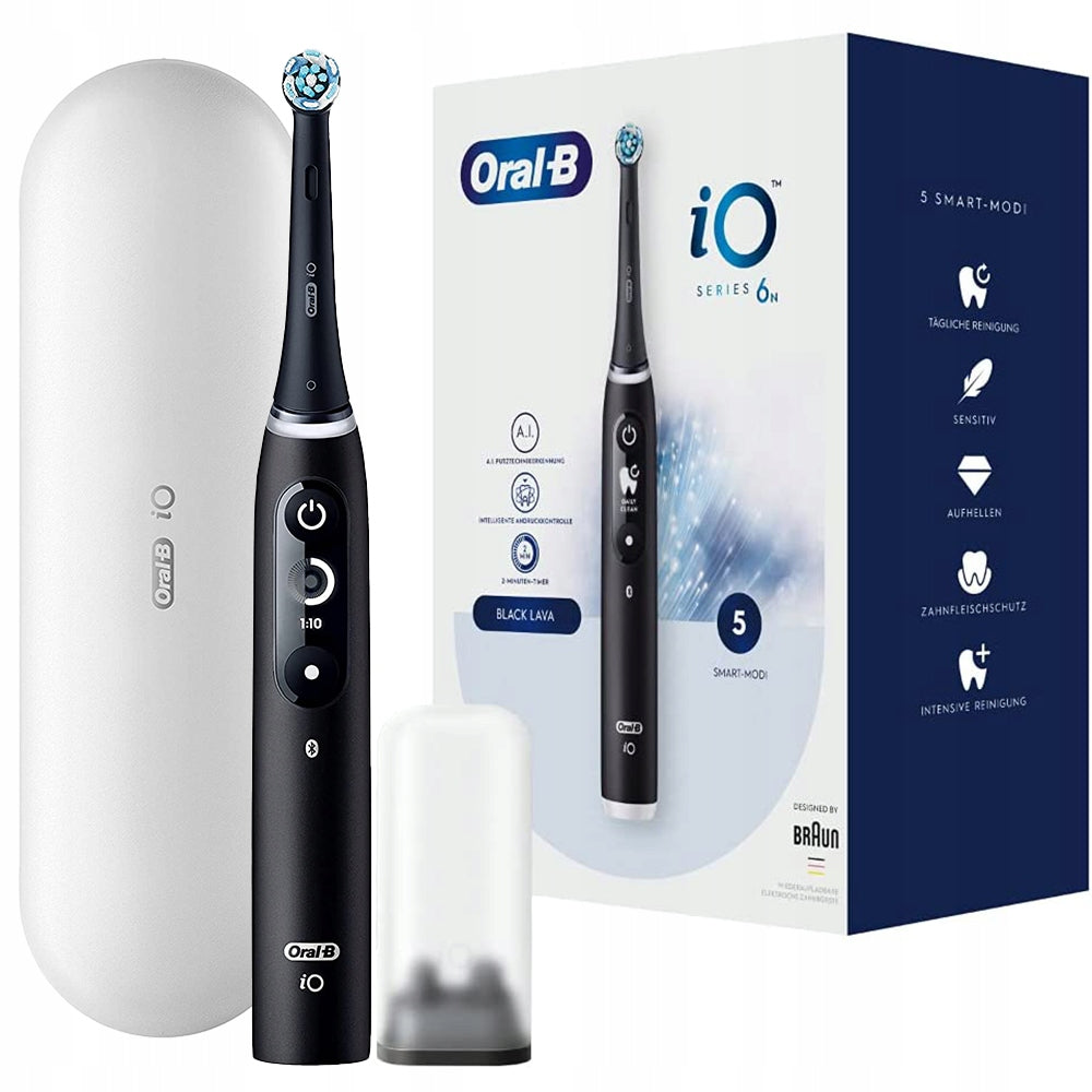 ELECTRIC TOOTHBRUSH ORAL-B IO SERIES 6 MAGNETIC BLACK CASE