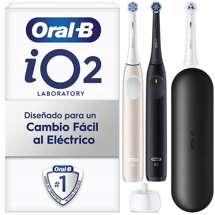 ELECTRIC TOOTHBRUSH ORAL-B LABORATORY IO SERIES 2 DUO BLACK/ROSE