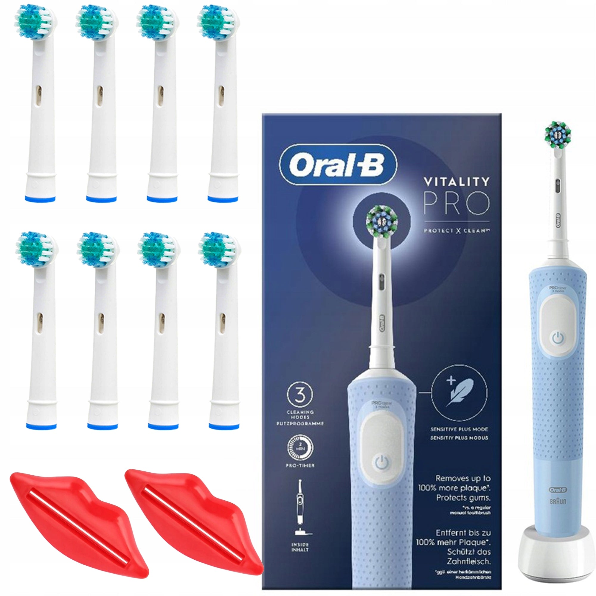 ELECTRIC TOOTHBRUSH ORAL-B VITALITY PRO BLUE + TIPS