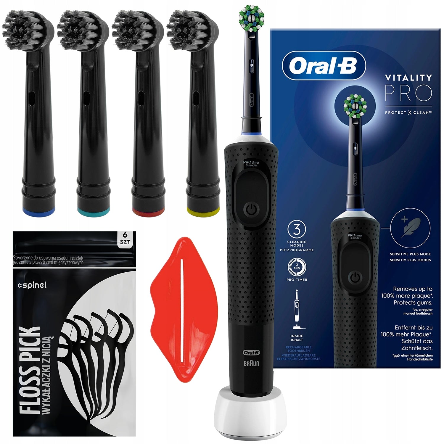ELECTRIC TOOTHBRUSH ORAL-B VITALITY PRO D103 + ADDITIVES