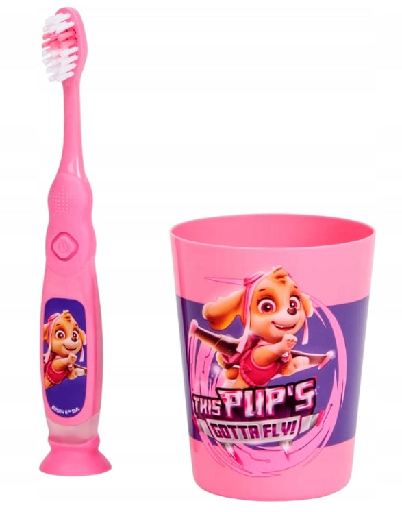 ELECTRIC TOOTHBRUSH WITH CUP WITH TIMER CUP PSI PATROL SKYE