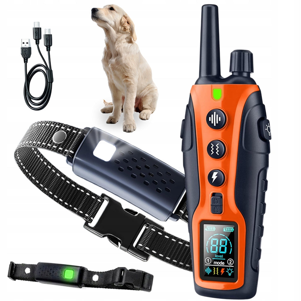 ELECTRIC TRAINING COLLAR WATERPROOF FOR LARGE DOGS RANGE 1000M Brand Bedee
