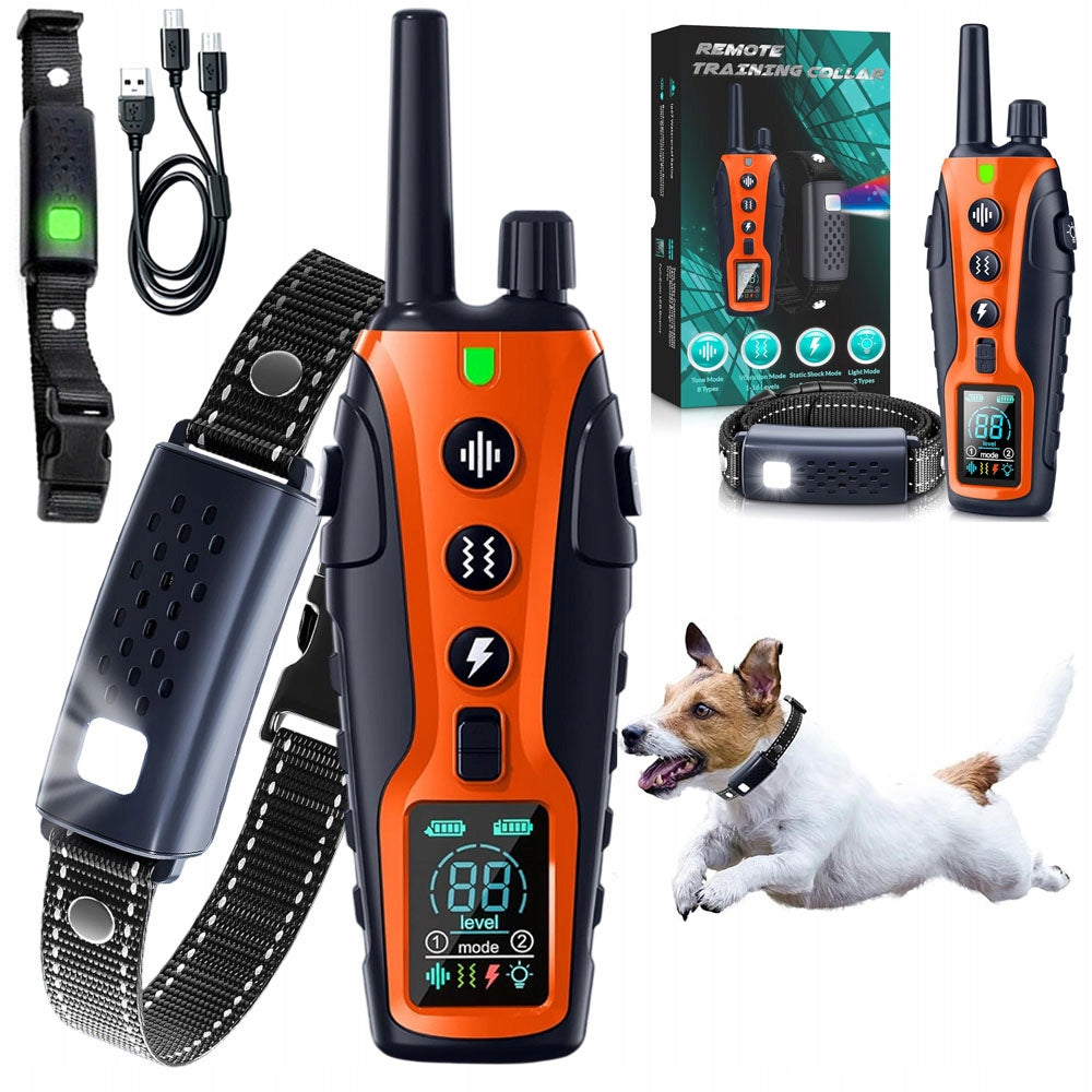 ELECTRIC TRAINING COLLAR WATERPROOF FOR LARGE DOGS RANGE 1000M Manufacturer code ELEKTRYCZNA OBROŻA