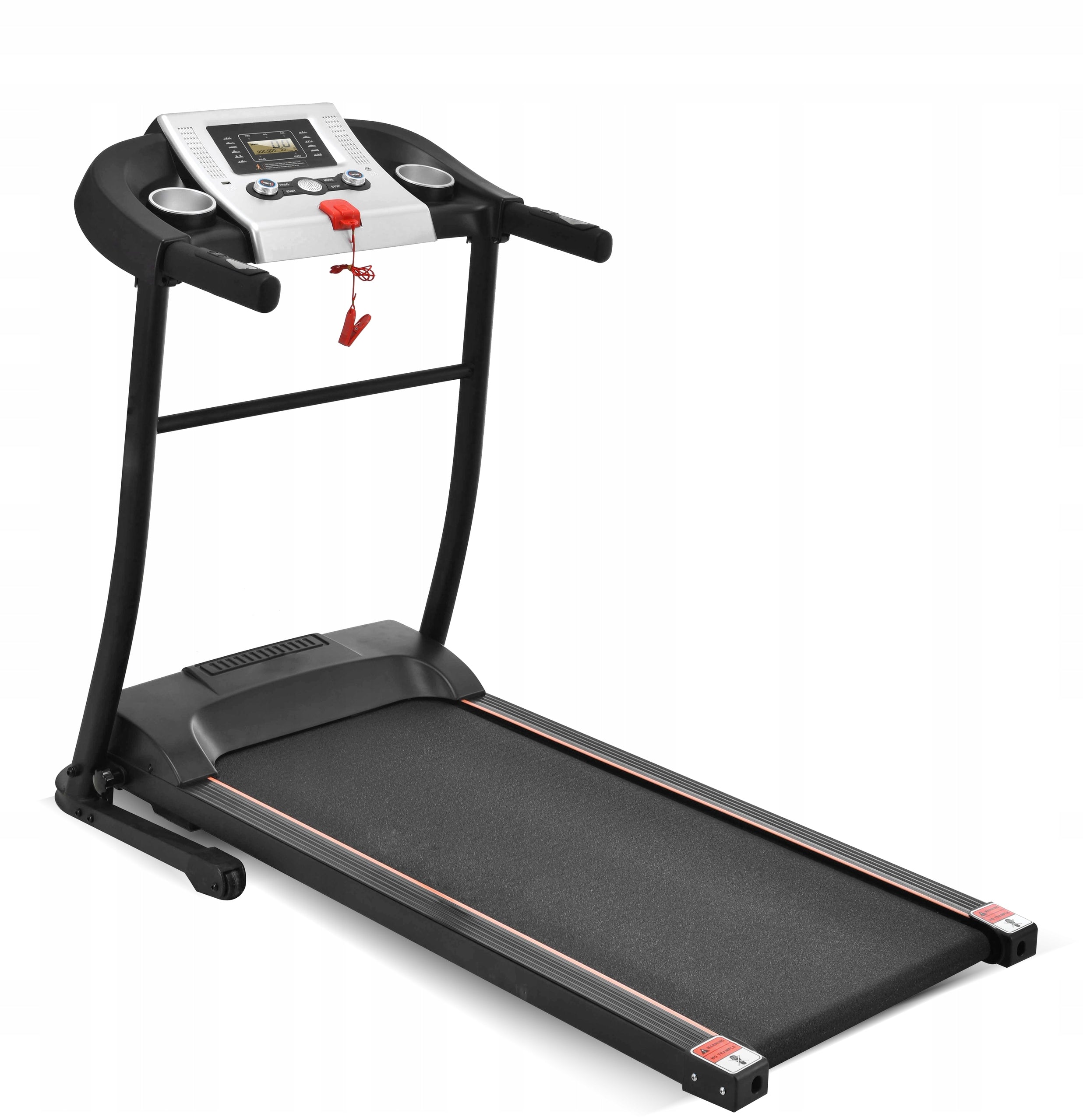 ELECTRIC TREADMILL ELITON 120kg 12km/h LED Measurements training duration distance speed pulse burned calories