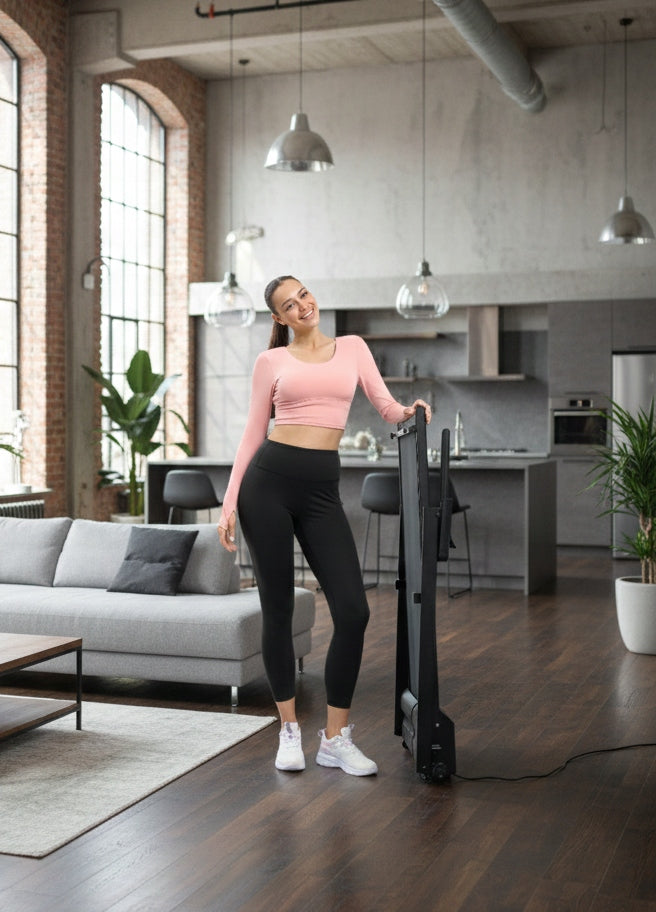ELECTRIC TREADMILL FOLDING 12 PROGRAMS HOME TRAINING RUNNING UP TO 8KM/H Packaging status original