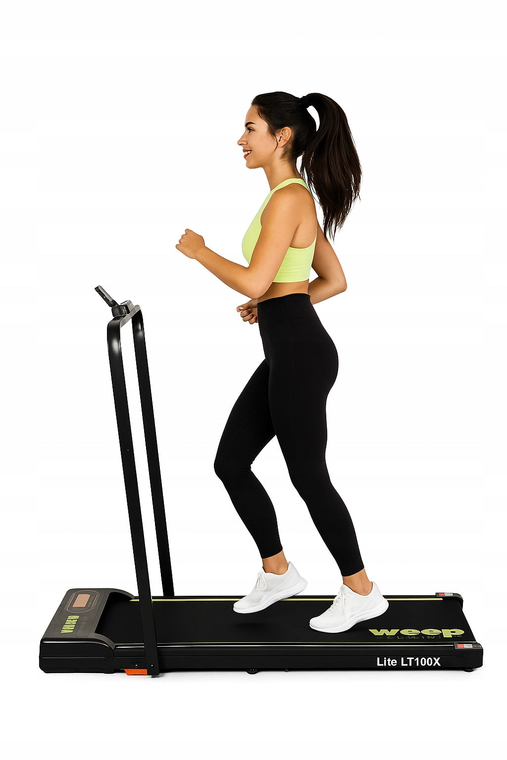 ELECTRIC TREADMILL FOLDING UNDER THE BED WEEP ADJUSTABLE ANGLE INCLINATION. 10km/h