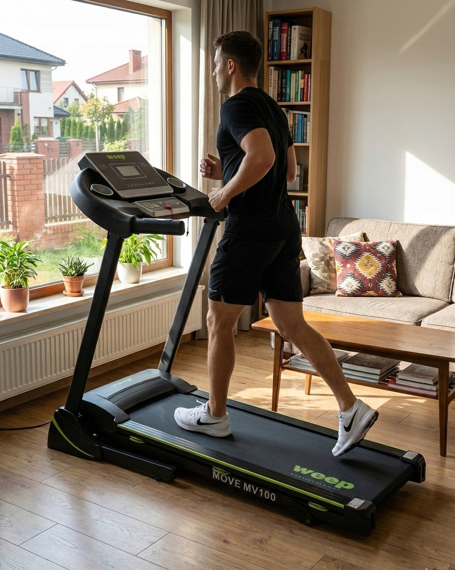 ELECTRIC TREADMILL FOLDING WEEP MOVE STRONG 3 DEGREES INCLINE. 16km/h 120kg Model other