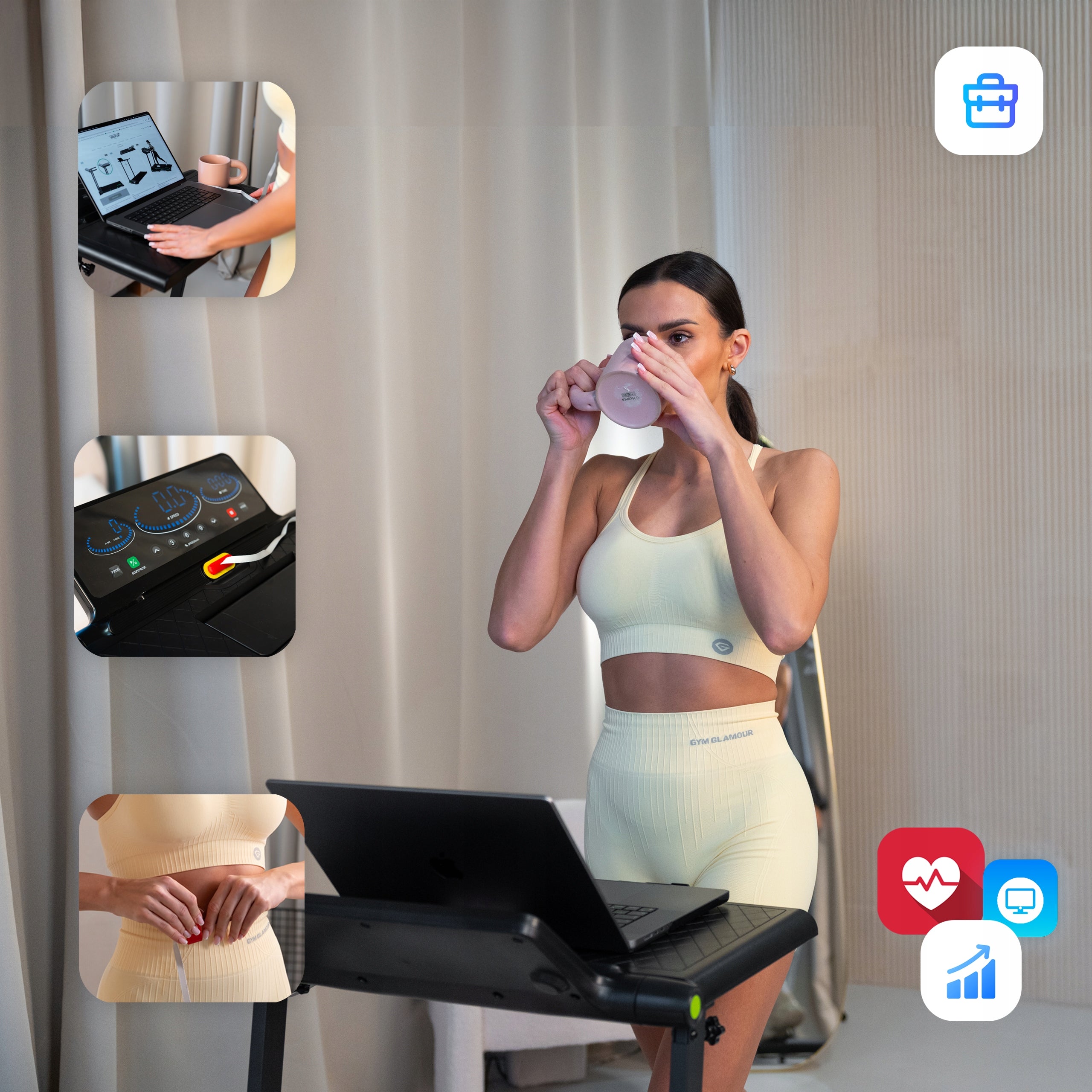 ELECTRIC TREADMILL FOLDING WEEP WORK 2 DEGREES INCLINE. FOR LAPTOP 12km/h Brand WEEP