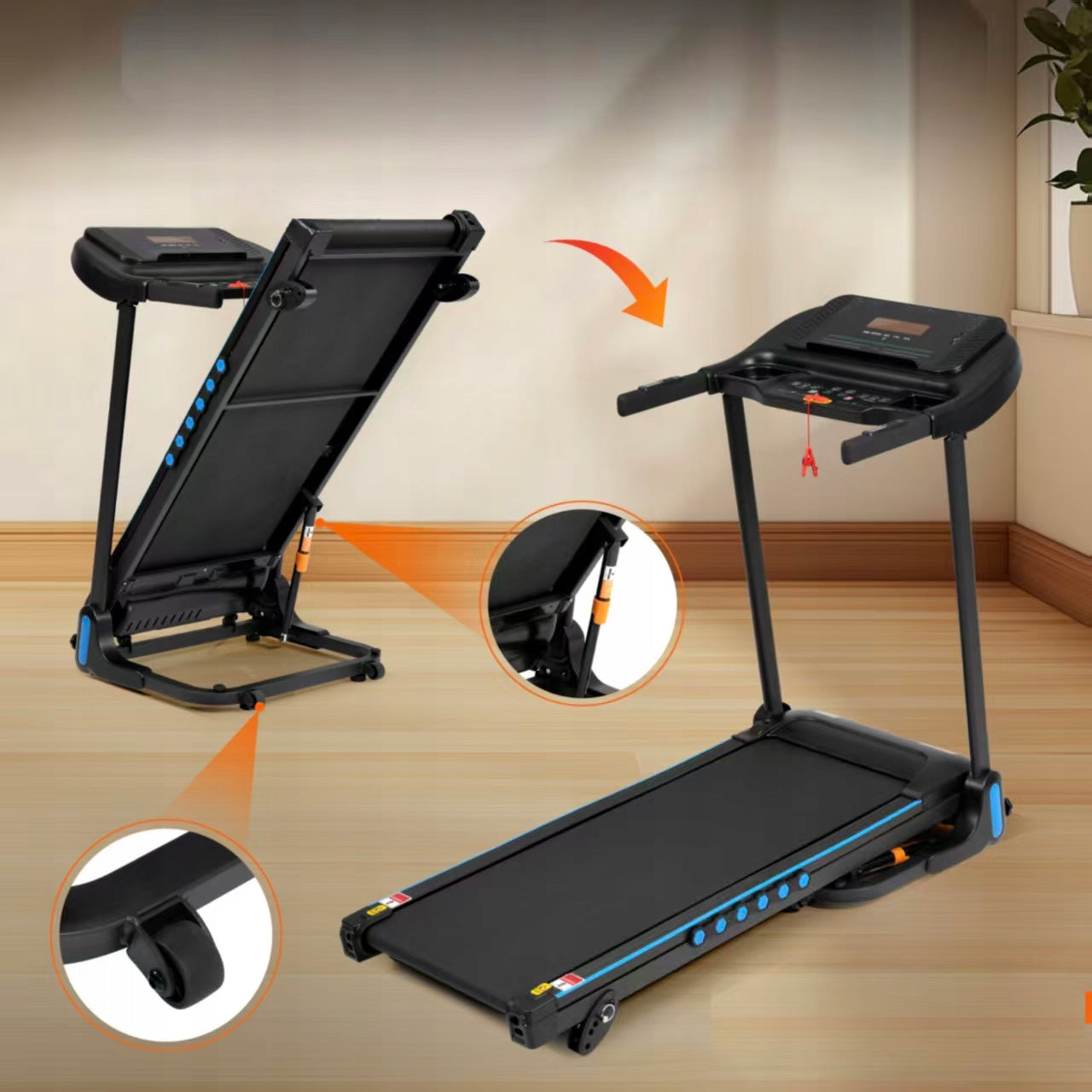 ELECTRIC TREADMILL FOR EXERCISE AT HOME N884P322661S 1-14km/h Max. Manufacturer code N884P322661S 1-14km/h