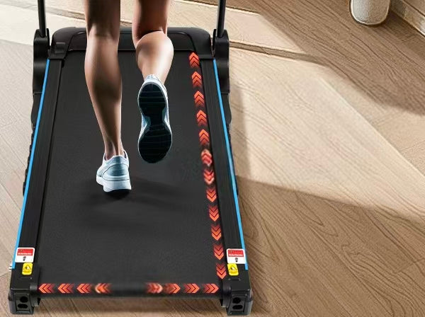 ELECTRIC TREADMILL FOR EXERCISE AT HOME N884P322661S 1-14km/h Max. Measurements training duration number of steps speed burned calories