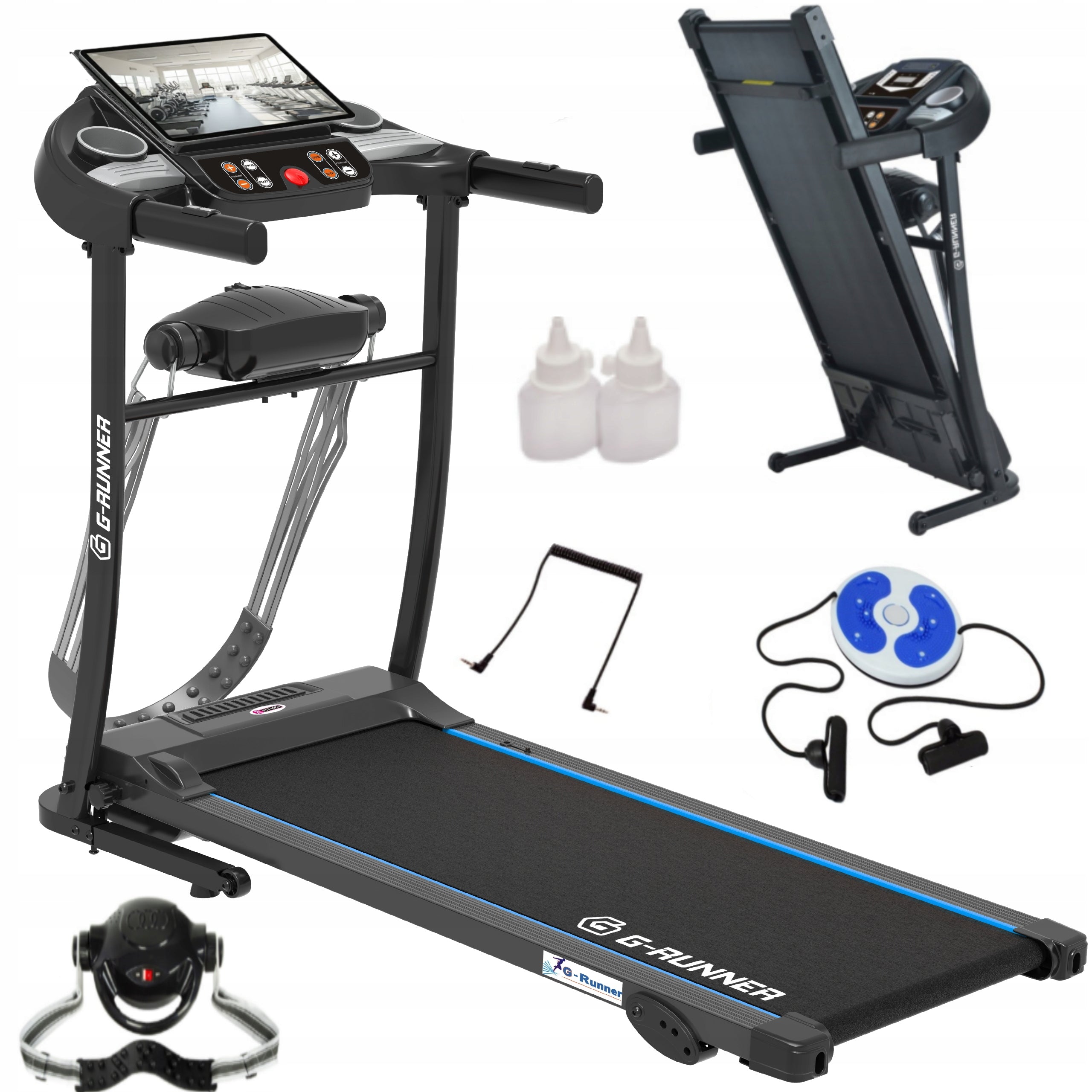 ELECTRIC TREADMILL G-RUNNER 400 HOME MASSAGER ELEVATION AUX FOLDING