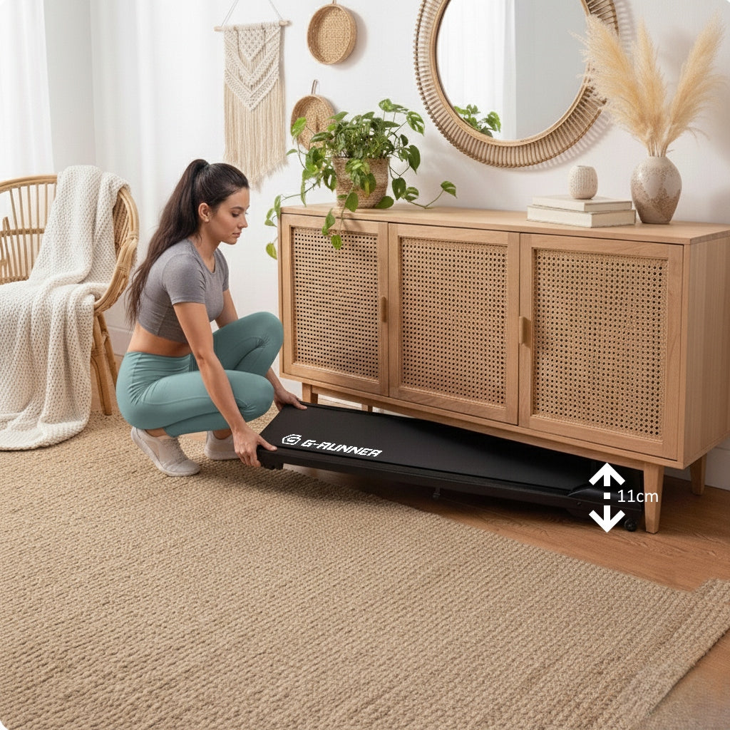 ELECTRIC TREADMILL G-RUNNER 460 FOLDING UNDER BED WALKINGPAD -2w1 12km/h Brand FIT-NET