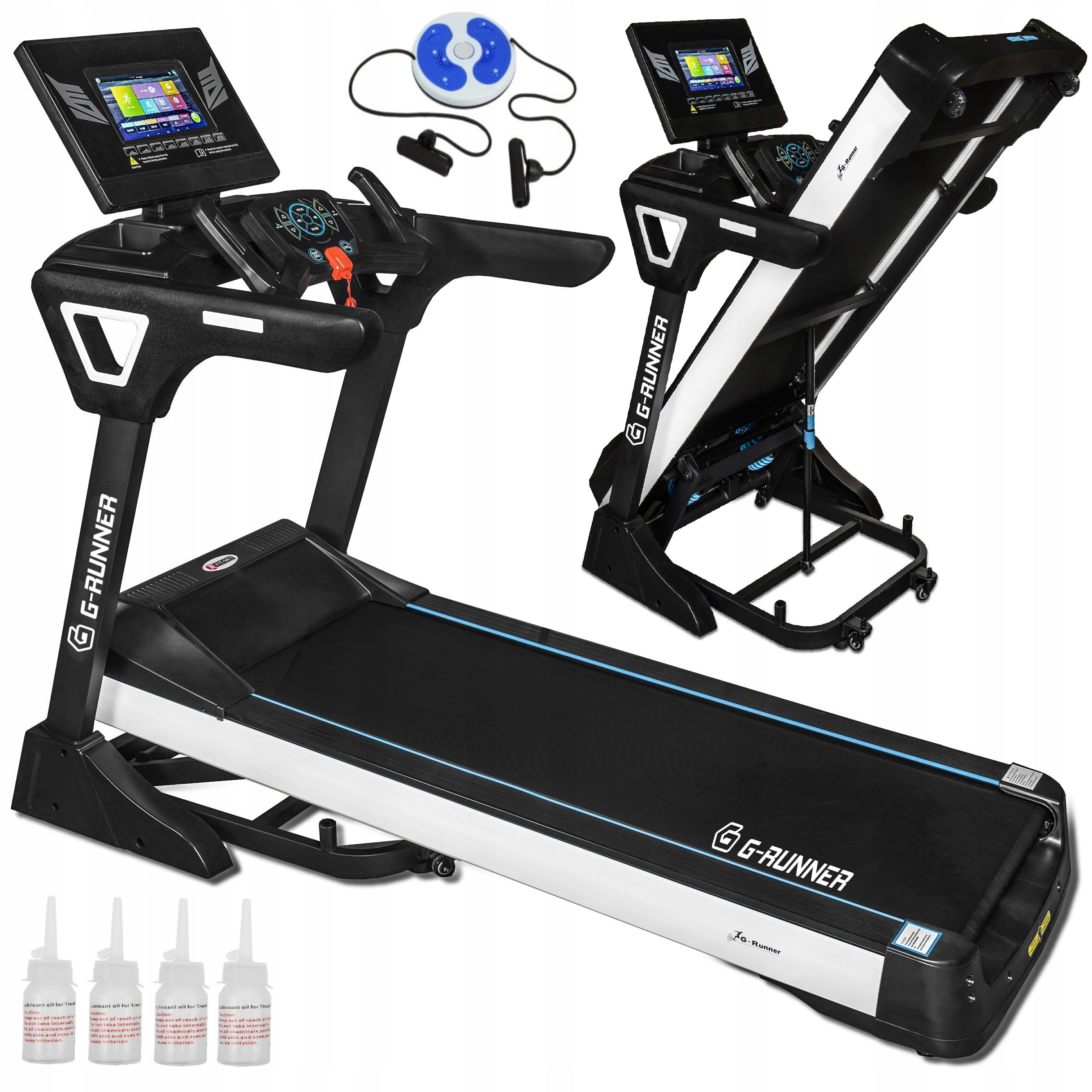 ELECTRIC TREADMILL G-RUNNER 800 AUTO-ELEVATION WIFI ANDROID APP TABLET PAS 52