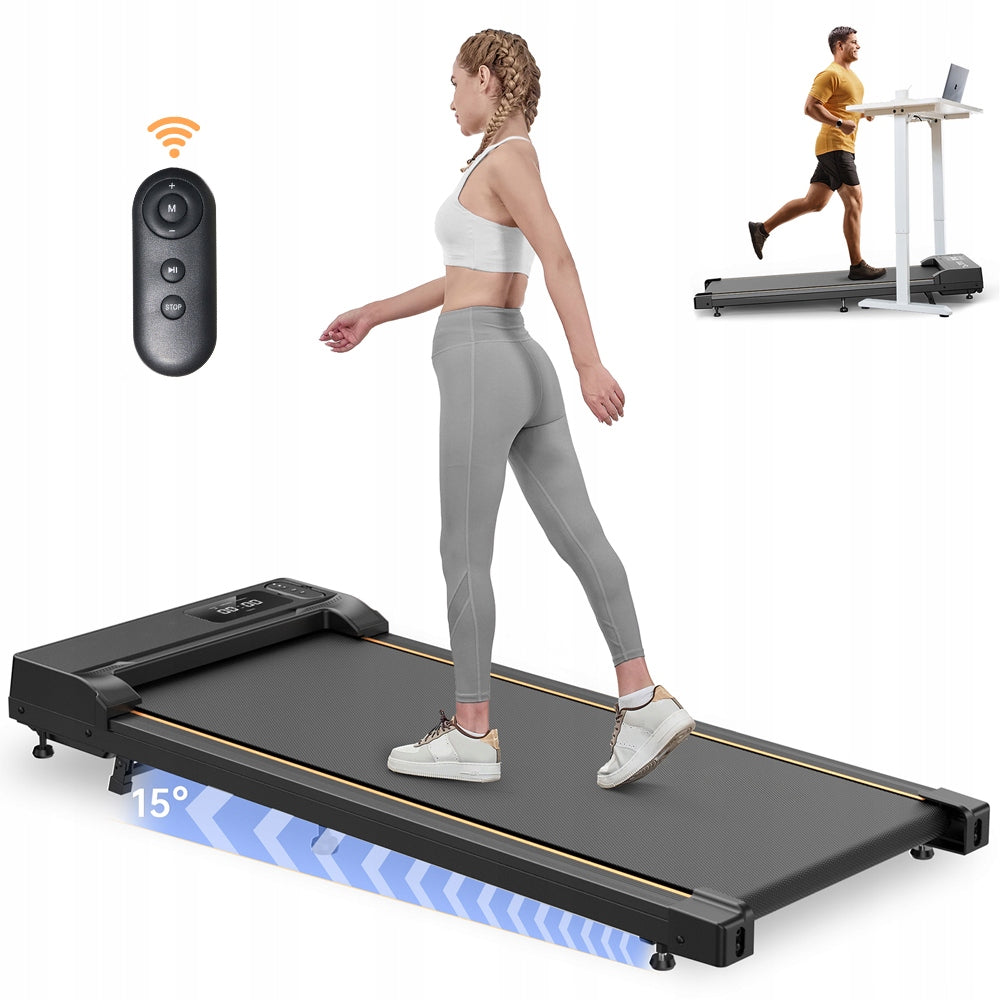 ELECTRIC TREADMILL Set Treadmill 15° Running or Walking Quiet Remote Control