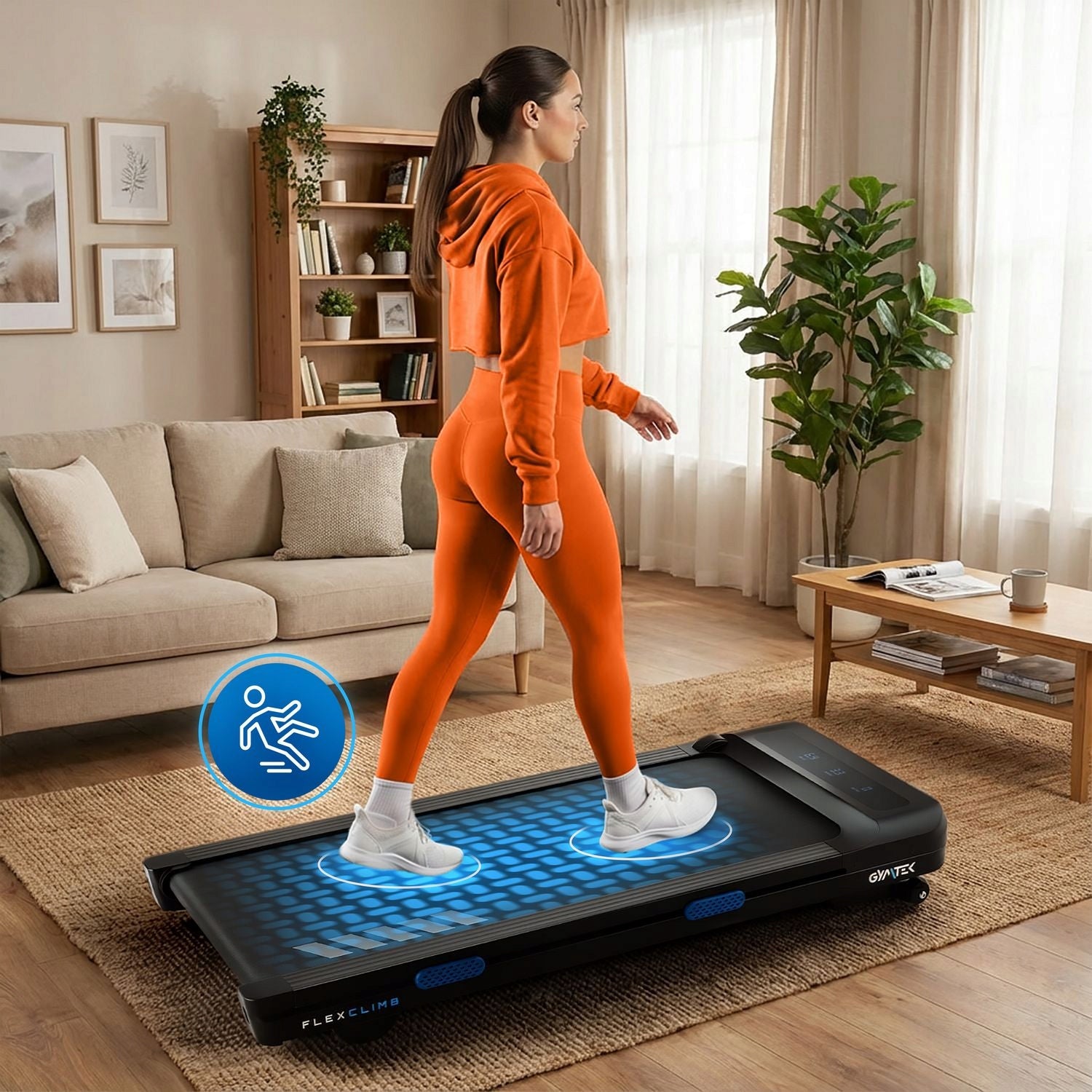 ELECTRIC TREADMILL UNDER THE WALKING DESK SLOPE GYMTEK Kind electric