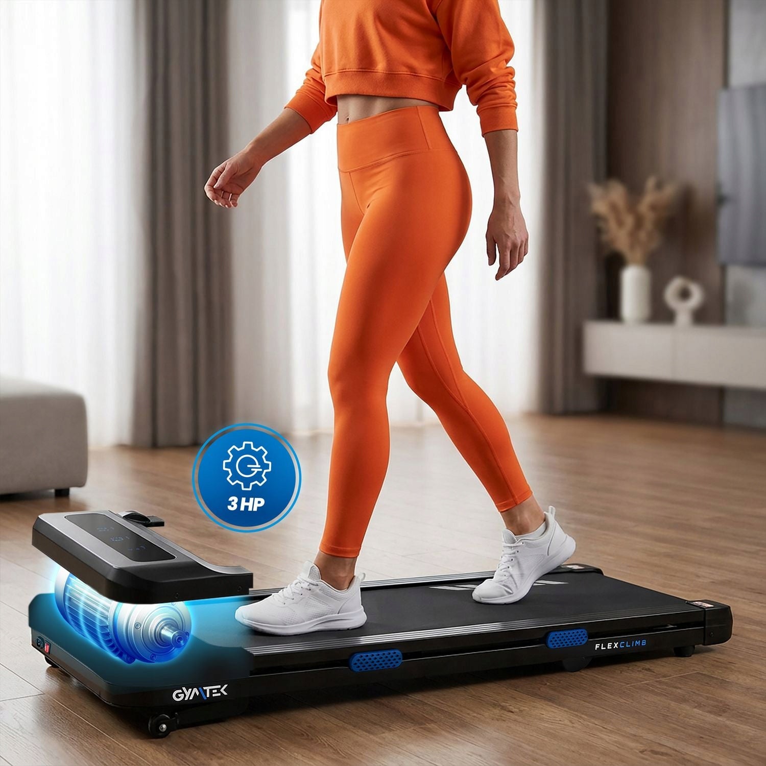 ELECTRIC TREADMILL UNDER THE WALKING DESK SLOPE GYMTEK Model other