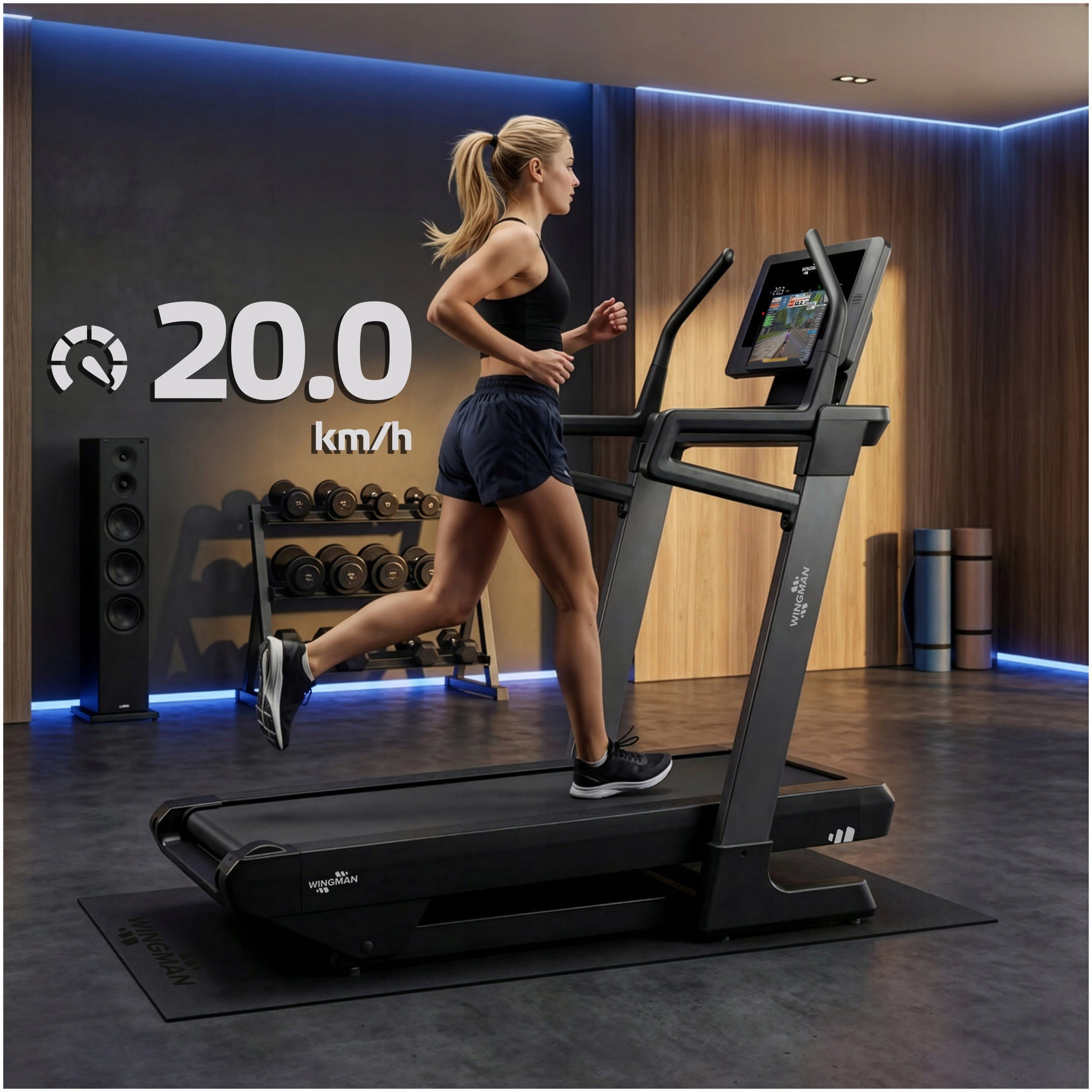 ELECTRIC TREADMILL WINGMAN TRX20 ULTRA | 20km/h | -3 +40% | CLIMBING Manufacturer code TRX20 Ultra