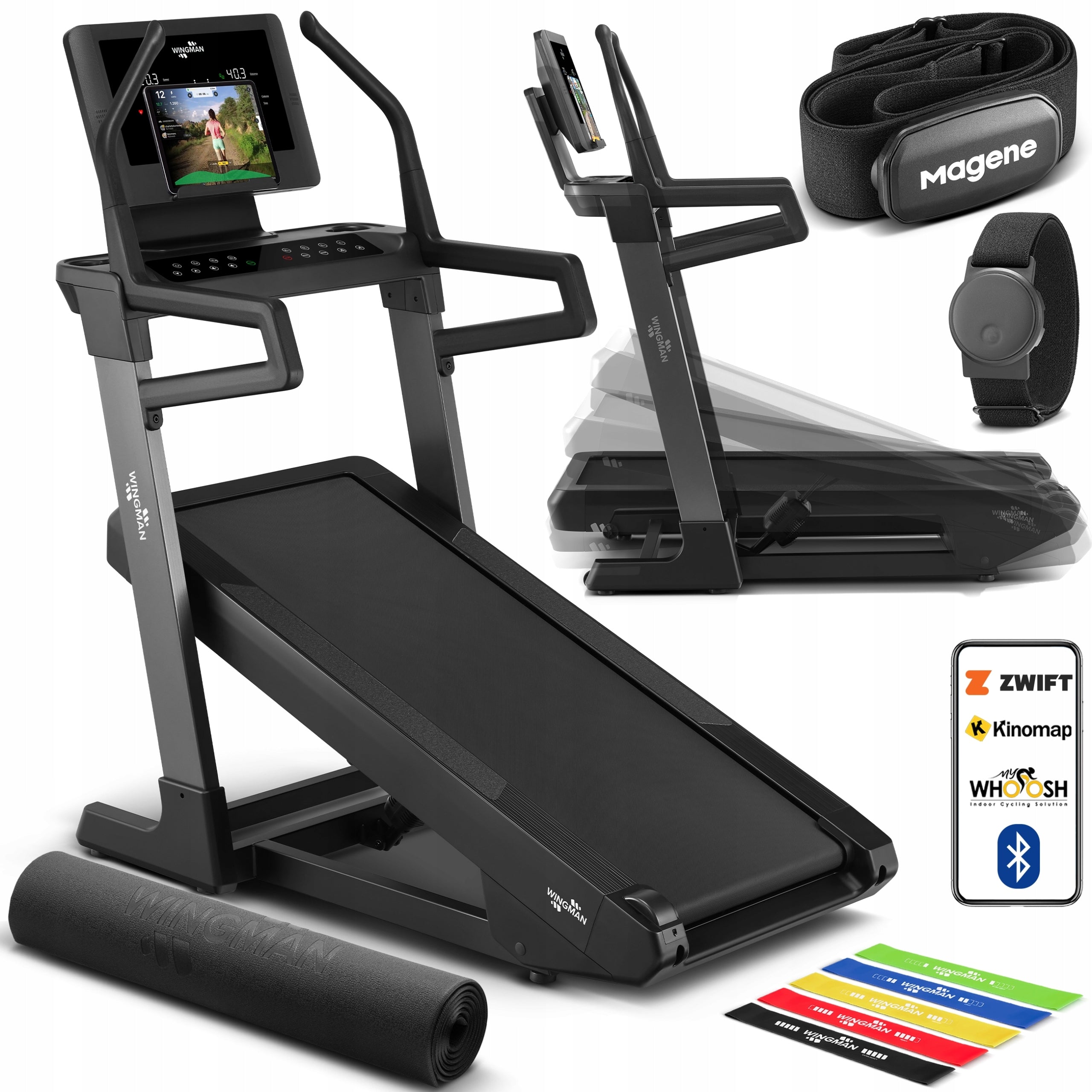 ELECTRIC TREADMILL WINGMAN TRX20 ULTRA | 20km/h | -3 +40% | CLIMBING