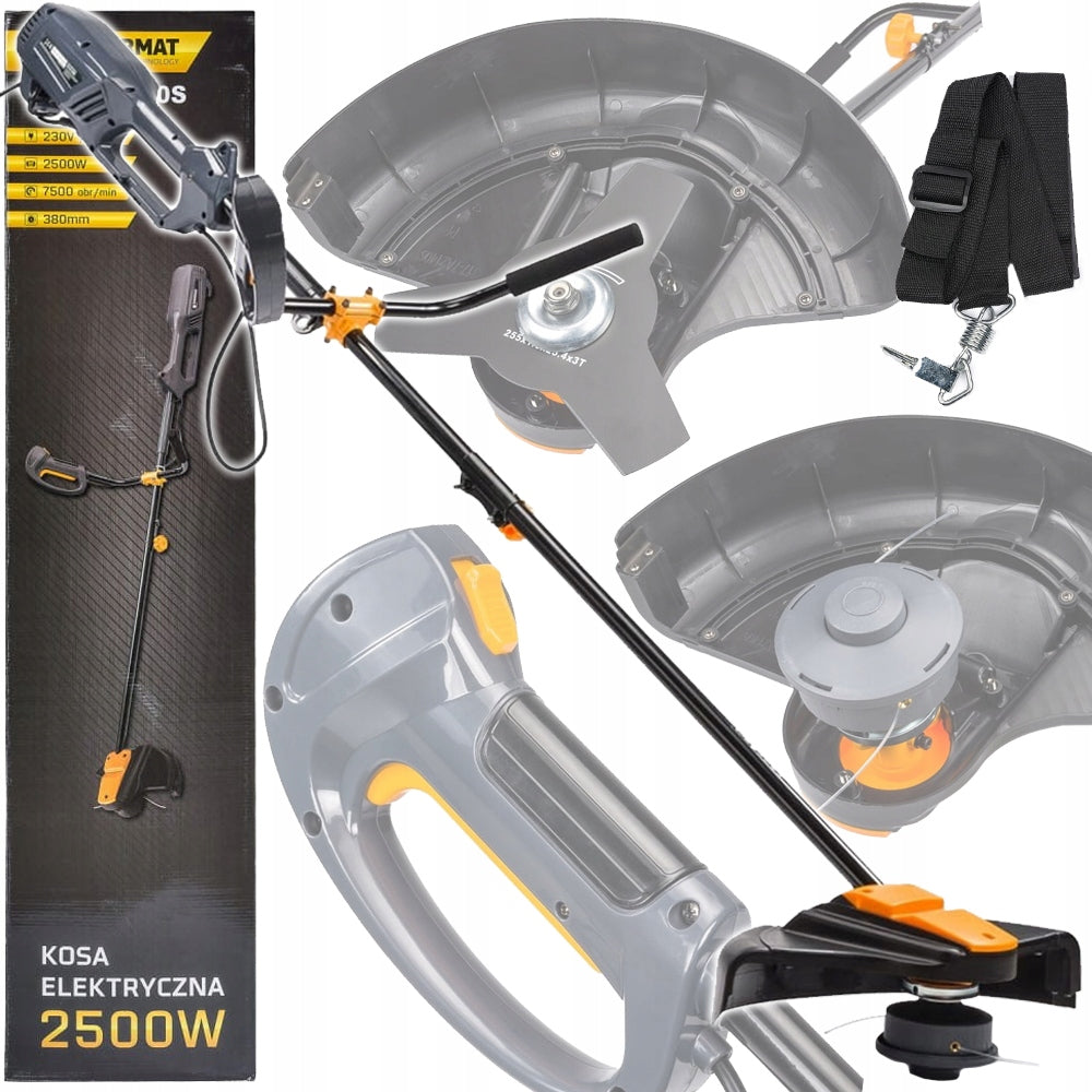 ELECTRIC TRIMMER SCYTHE 2500W 230V/50Hz HEAD SHIELD