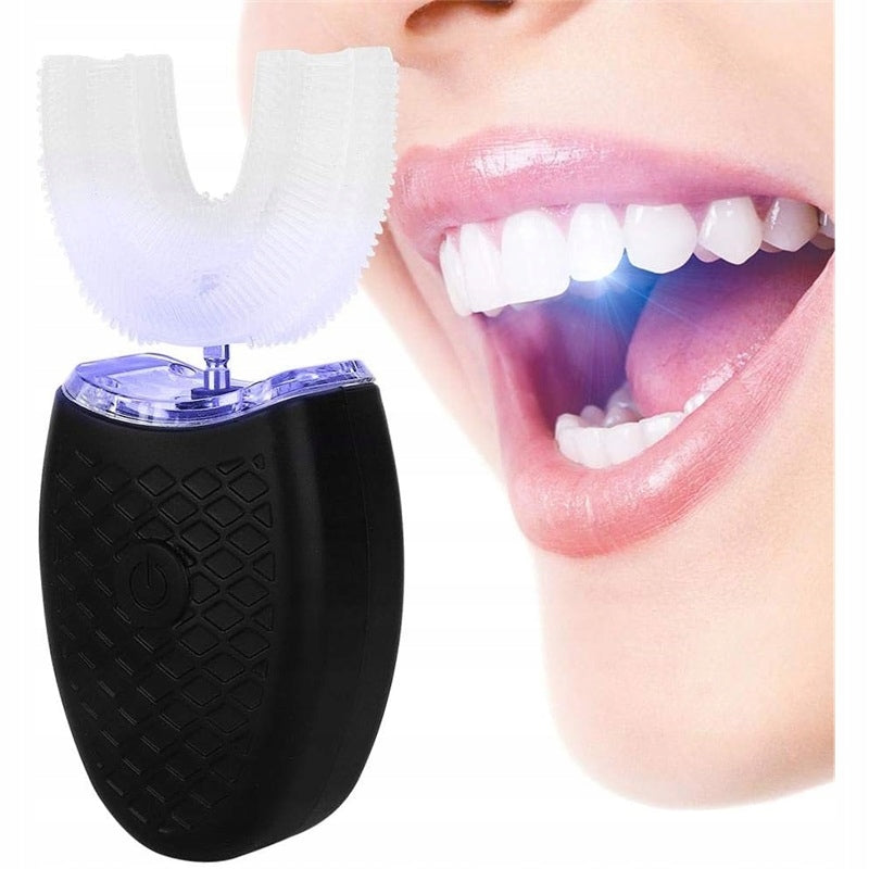 ELECTRIC U-SHAPED ADULT SONIC TOOTHBRUSH Dominant color black