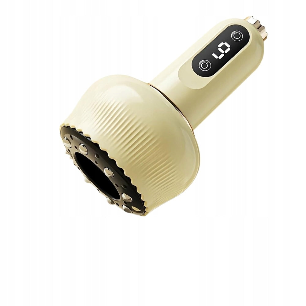 ELECTRIC VACUUM BUBBLE MASSAGER 18 LEVELS SUCTION HEATING LED USB Medical device no