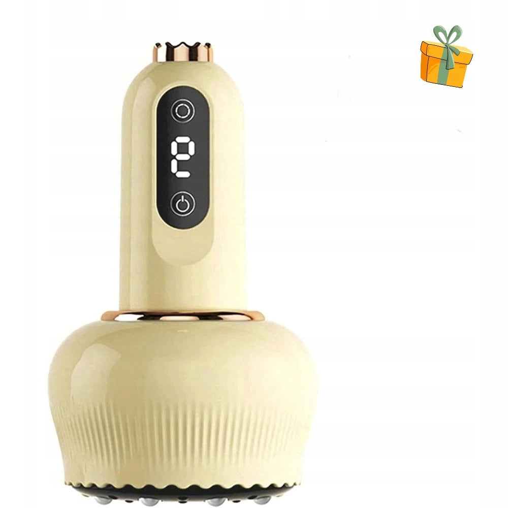 ELECTRIC VACUUM BUBBLE MASSAGER 18 LEVELS SUCTION HEATING LED USB