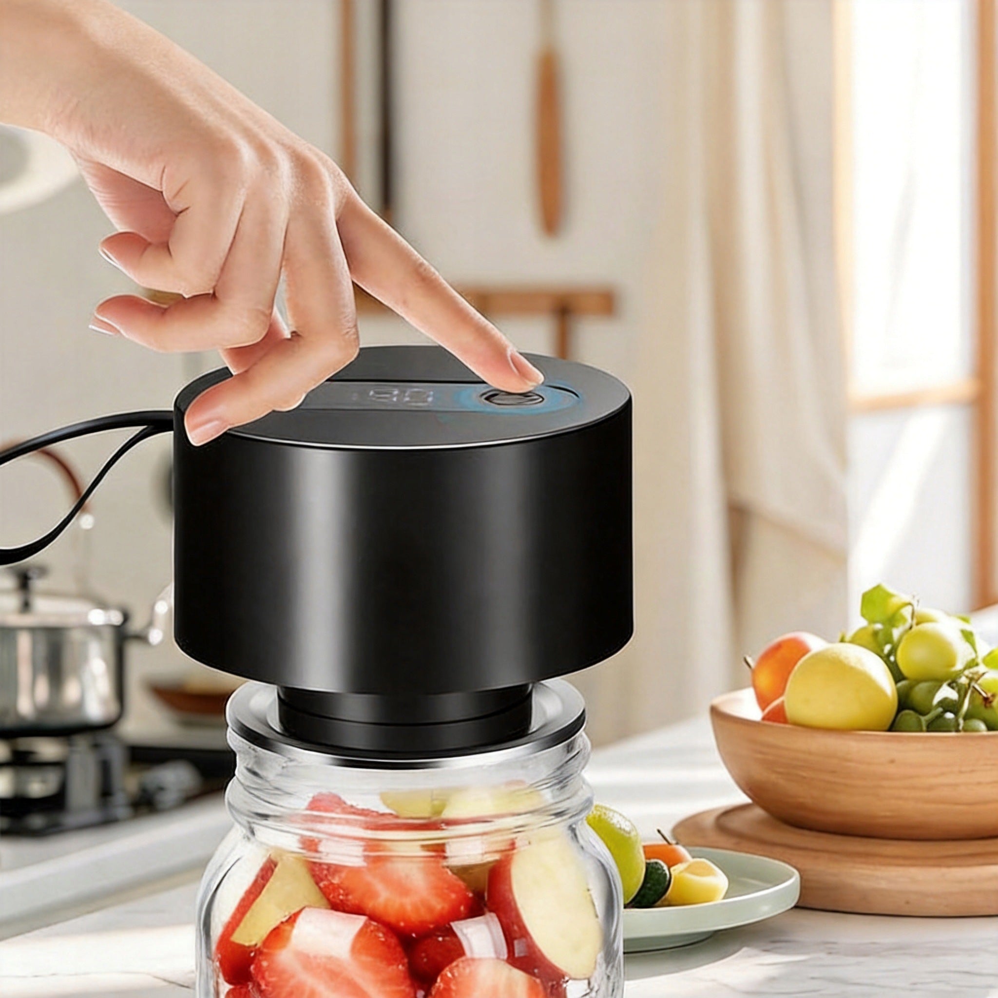 ELECTRIC VACUUM SEALER FOR MASON JARS +20 NUTS Brand no brand