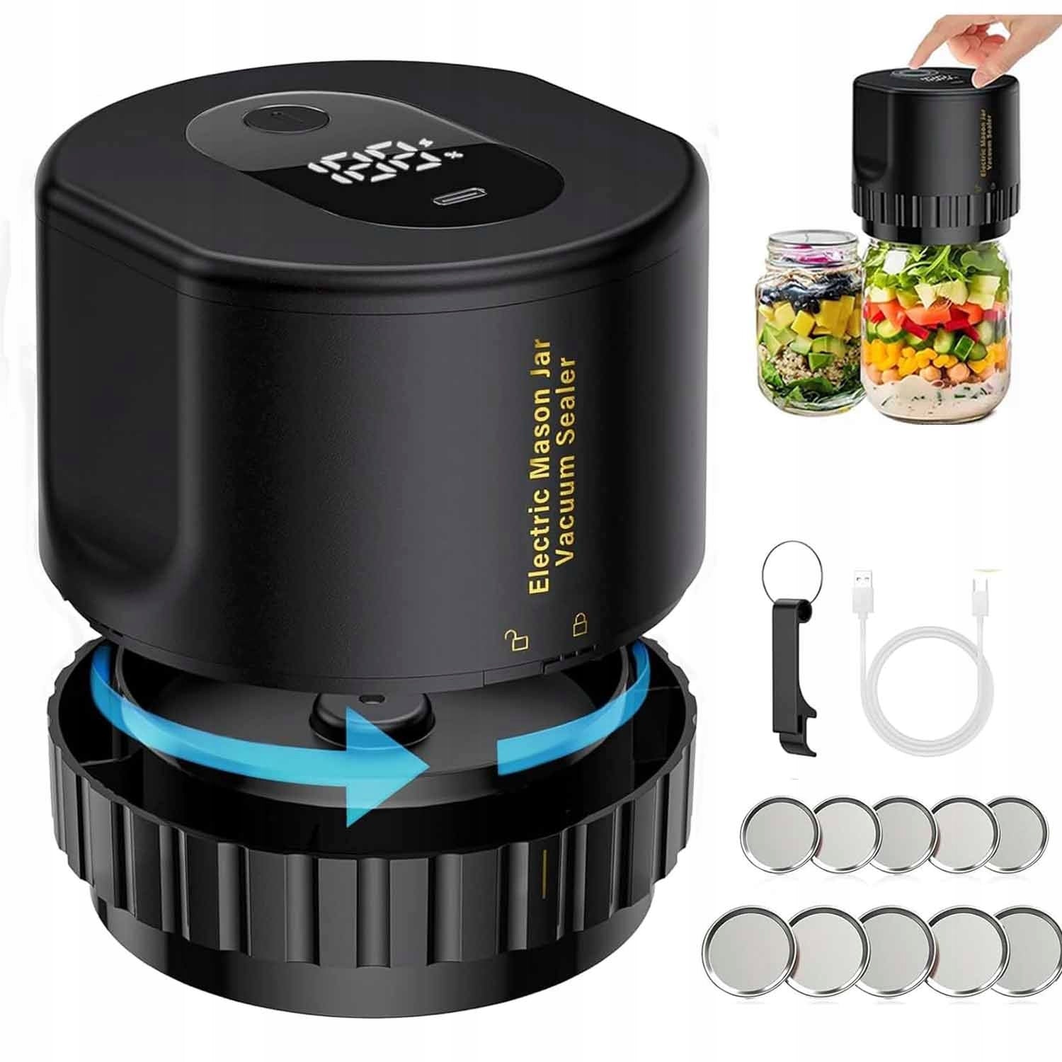 ELECTRIC VACUUM SEALER MASON JAR STRONG SUCTION FOR MASON JARS