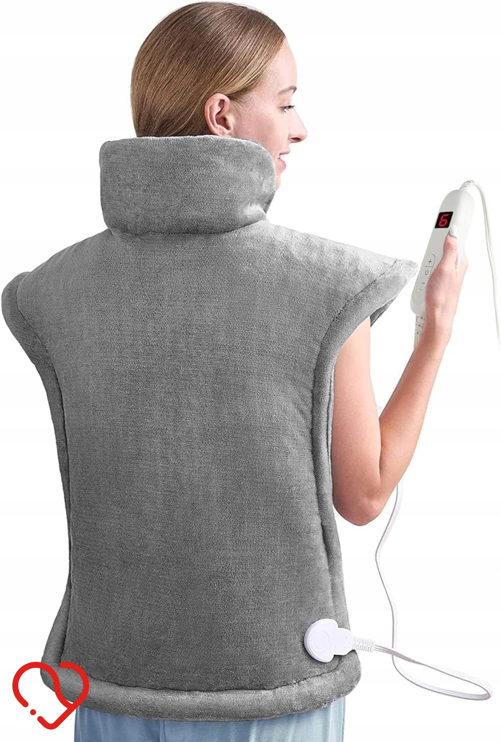 ELECTRIC VEST CUSHION BACK MAT SHOULDERS 6 LEVELS OF WARMTH
