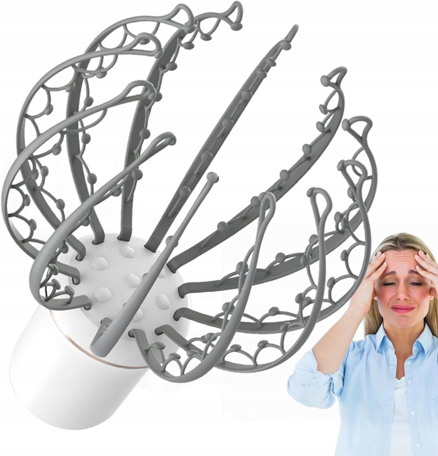 ELECTRIC VIBRATION MASSAGER FOR HEAD RELAXATION MASSAGE 3 modes,500mAh battery