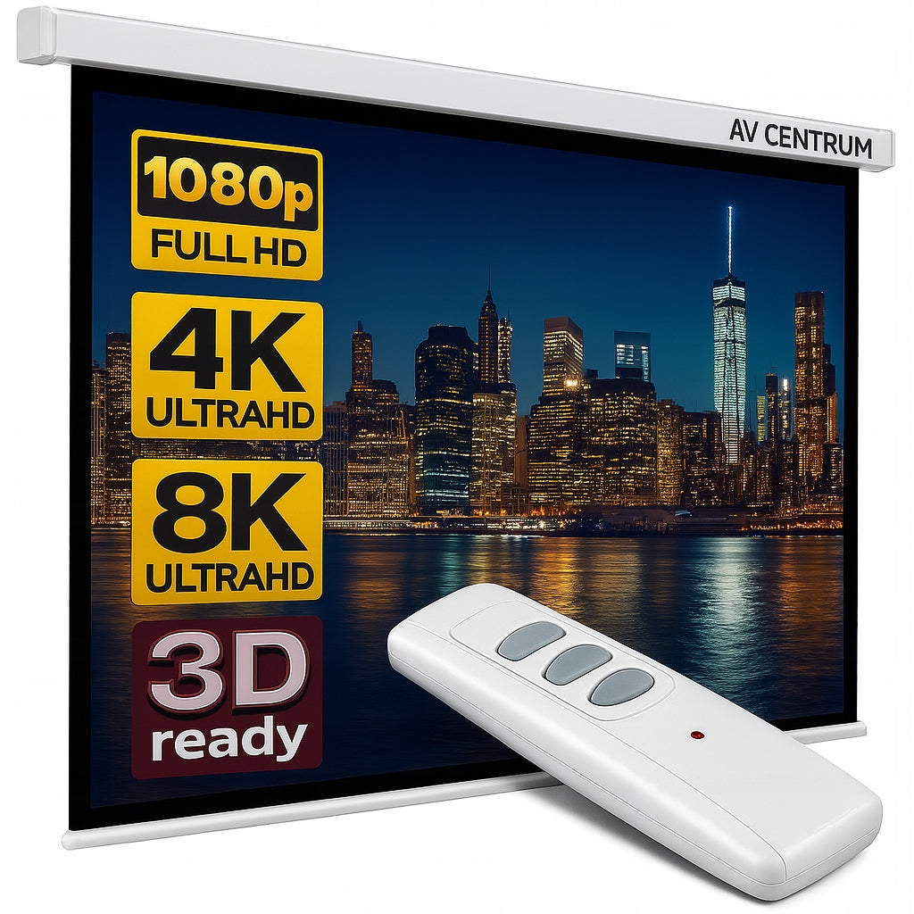 ELECTRIC WALL PROJECTION SCREEN AVC-E180 100" 180X180 AVCENTRUM Packaging status original