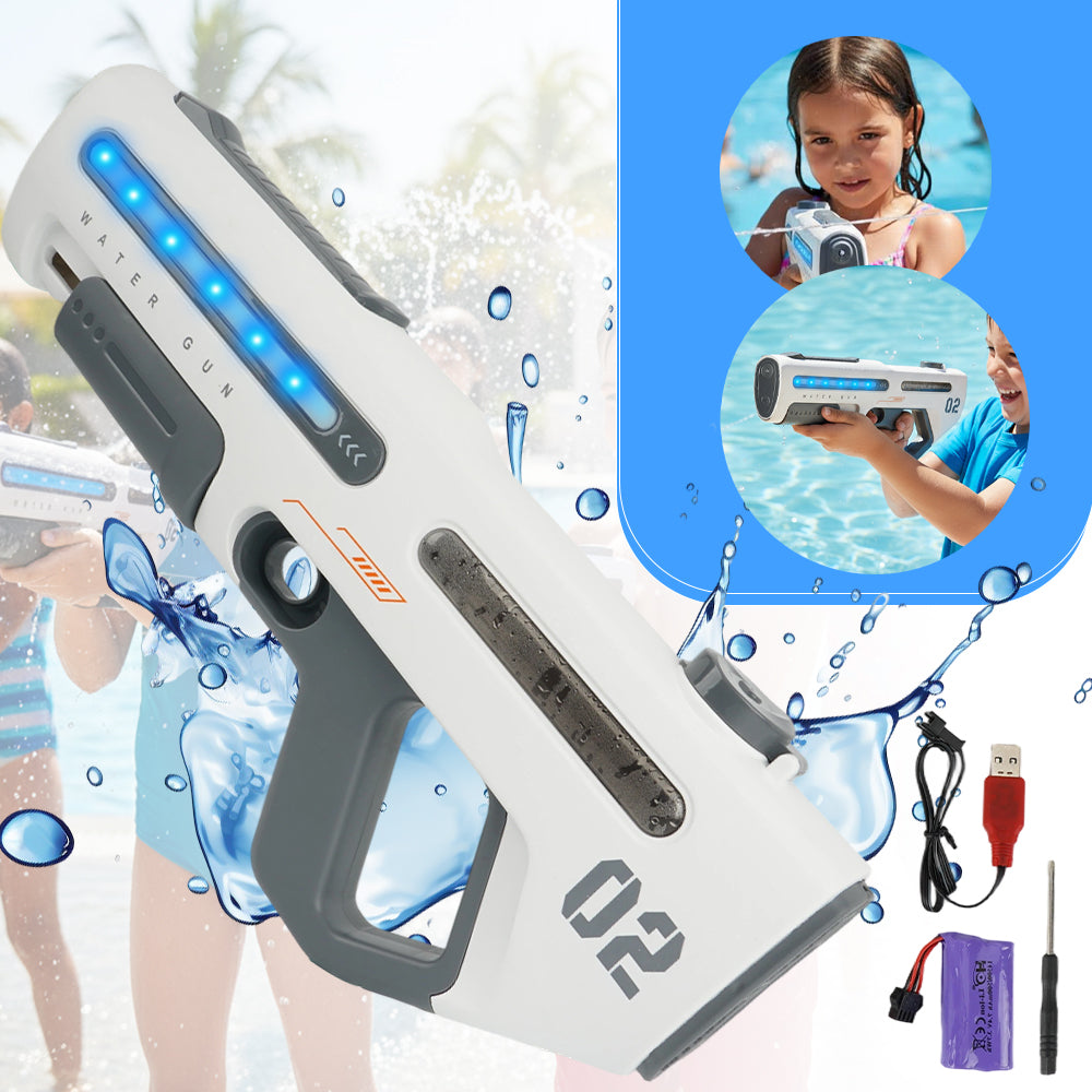 ELECTRIC WATER GUN AUTOMATIC CONTINUOUS STREAM LIGHT EFFECTS Packaging status original