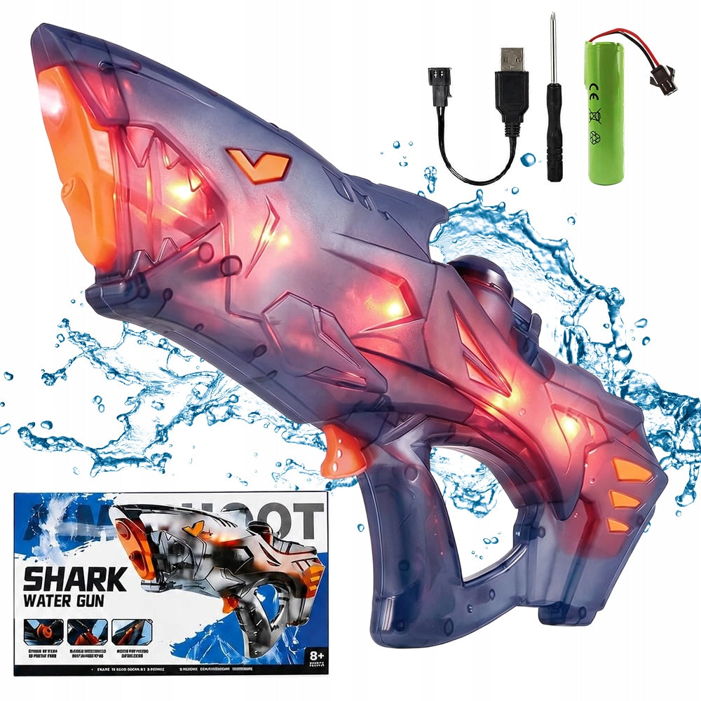 ELECTRIC WATER GUN AUTOMATIC RIFLE FOR CHILDREN LED AKU 600 ml