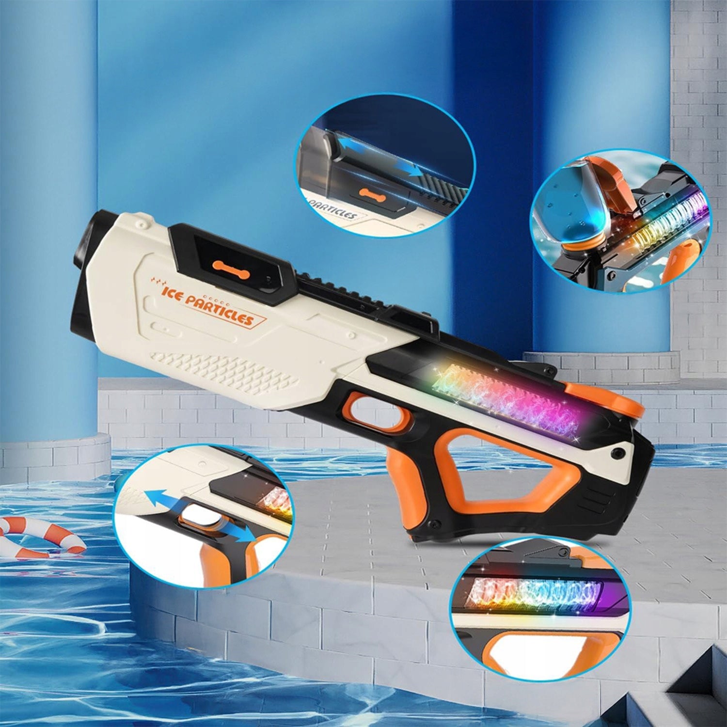 ELECTRIC WATER GUN AUTOMATIC RIFLE FOR KIDS WATERPROOF Brand no brand