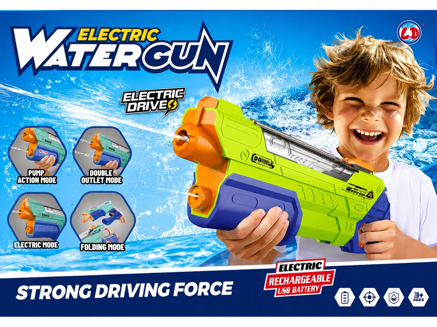 ELECTRIC WATER GUN WATER THROWER Automatic TOP Model Brand no brand