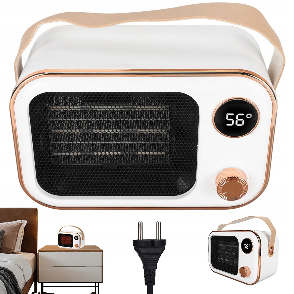ELECTRIC WHITE HEATER WITH AUTOMATIC SAFETY SHUT-OFF